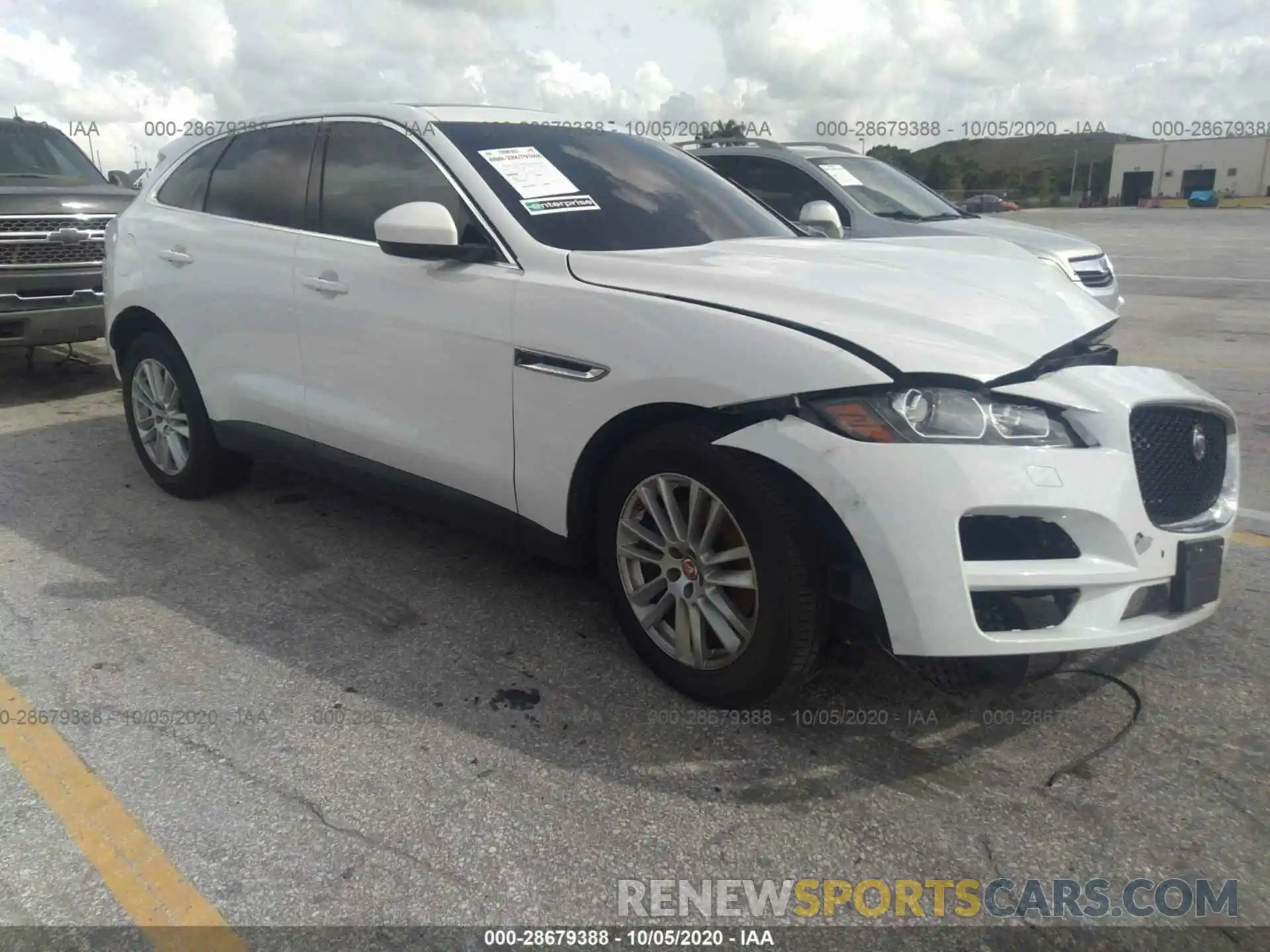 1 Photograph of a damaged car SADCK2GX5LA638544 JAGUAR F-PACE 2020