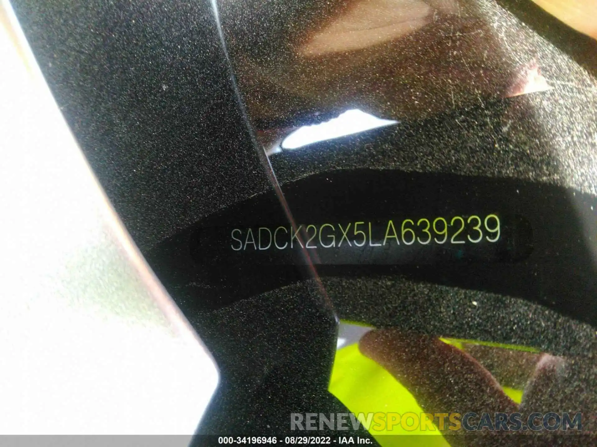 9 Photograph of a damaged car SADCK2GX5LA639239 JAGUAR F-PACE 2020