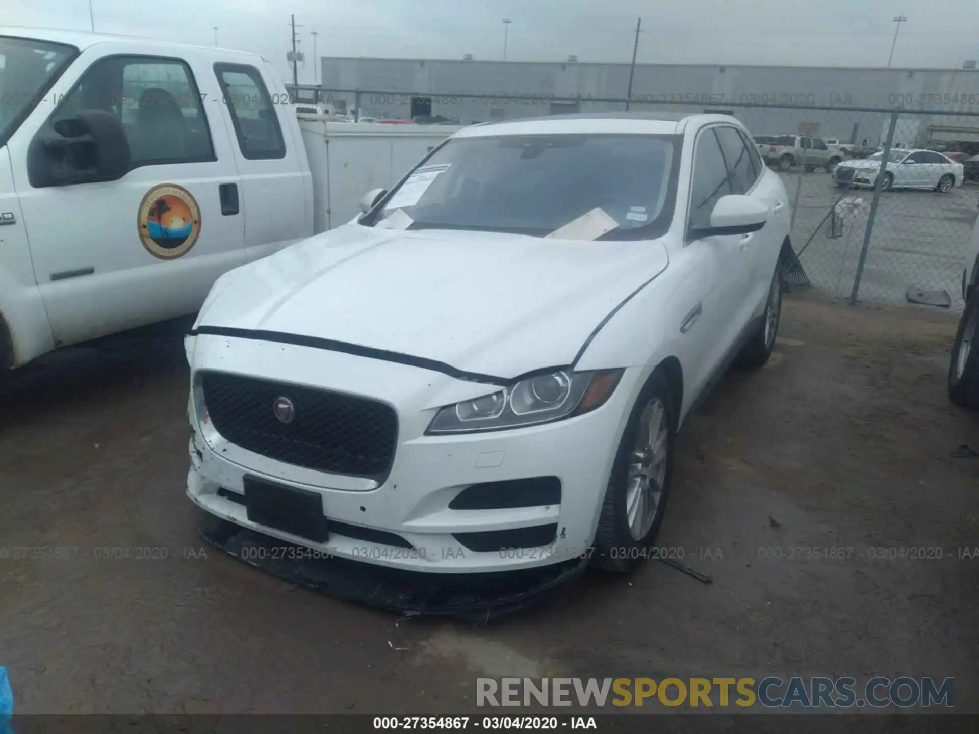 2 Фотография поврежденного автомобиля SADCK2GX7LA633989 JAGUAR F-PACE 2020