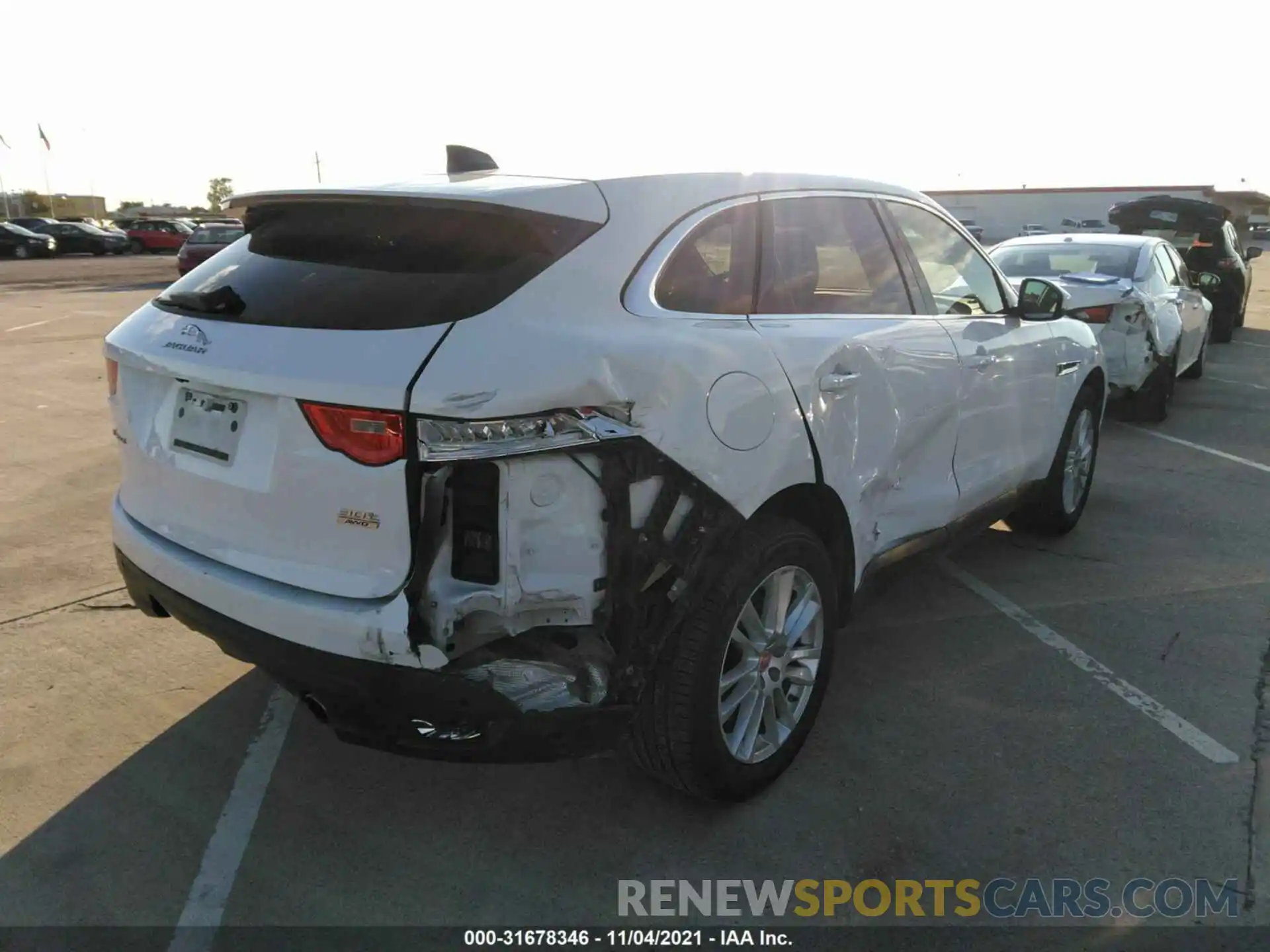 4 Фотография поврежденного автомобиля SADCK2GX8LA633533 JAGUAR F-PACE 2020