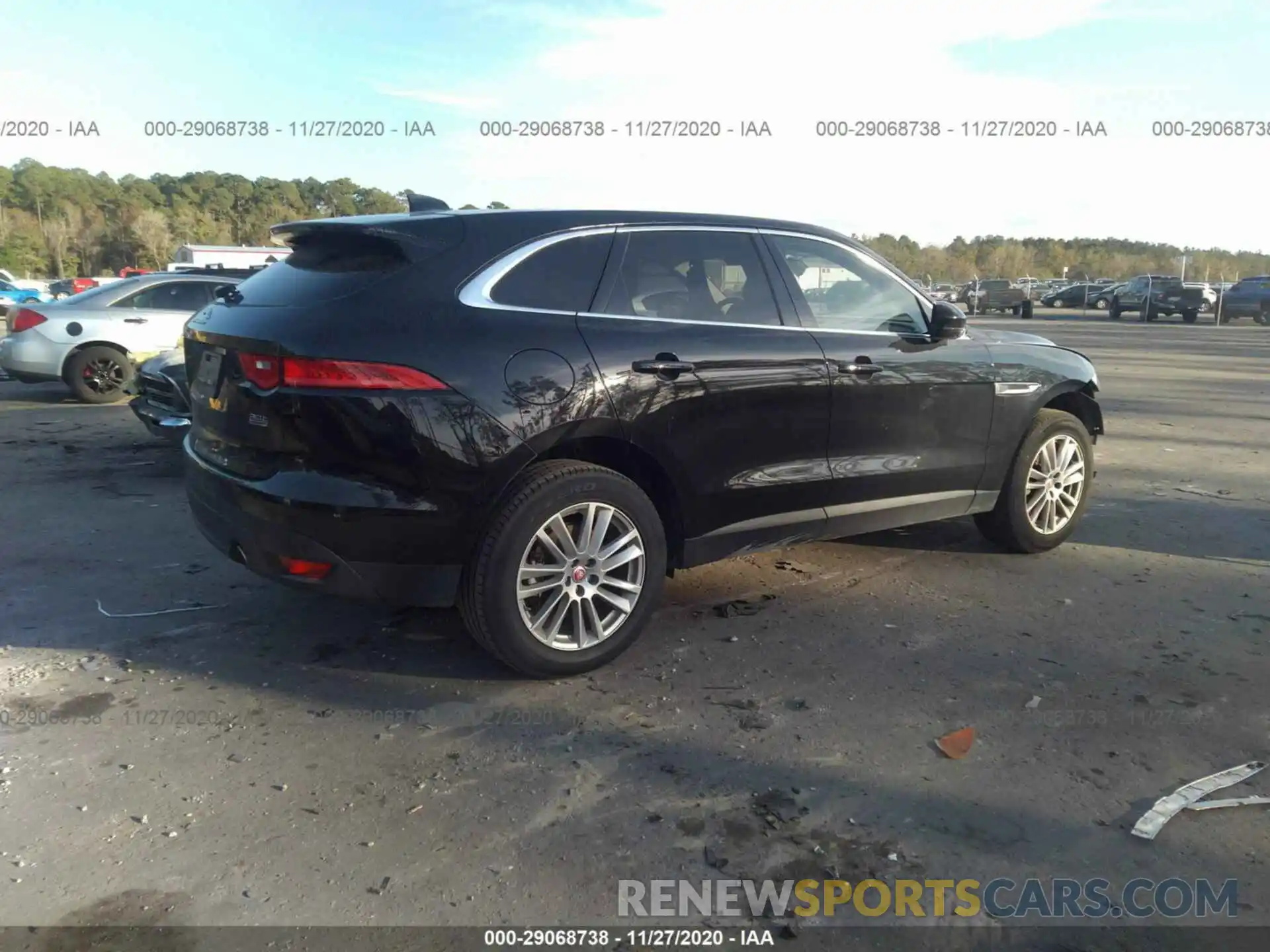 4 Фотография поврежденного автомобиля SADCK2GXXLA640273 JAGUAR F-PACE 2020