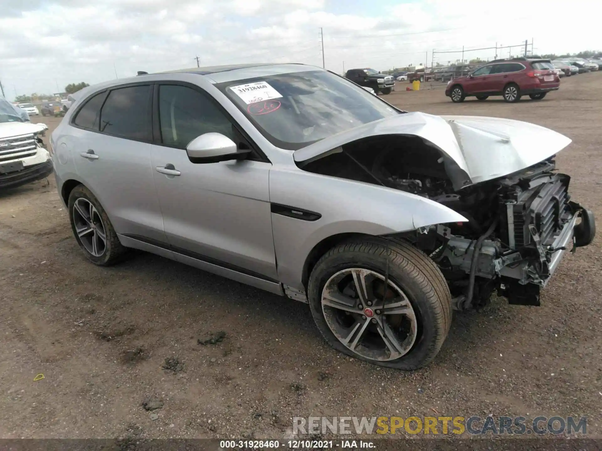 1 Photograph of a damaged car SADCL2FX7LA632548 JAGUAR F-PACE 2020