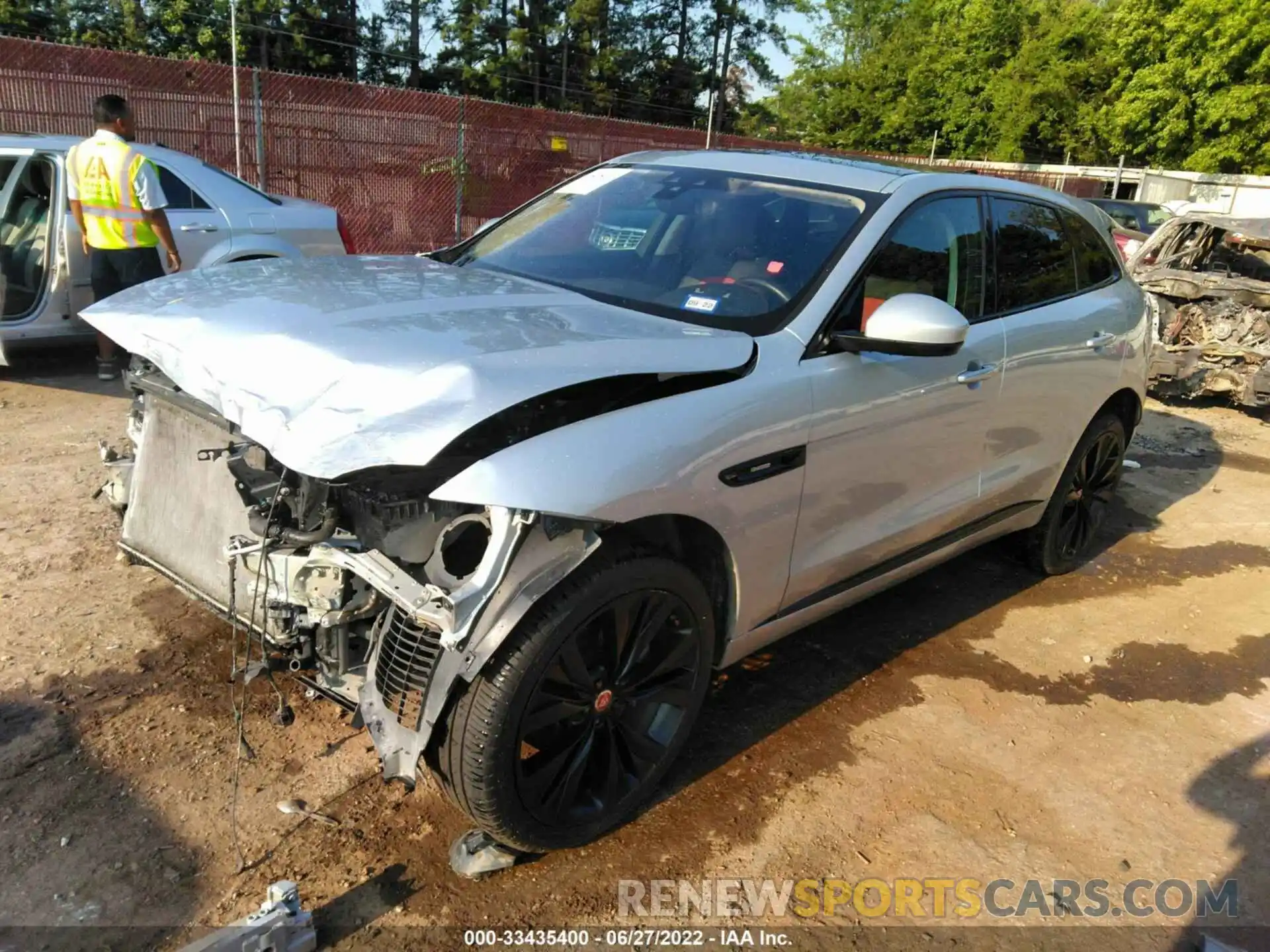 2 Photograph of a damaged car SADCL2GX5LA654787 JAGUAR F-PACE 2020