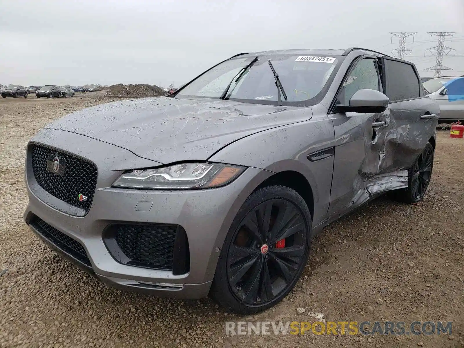 2 Фотография поврежденного автомобиля SADCM2FV0LA627980 JAGUAR F-PACE 2020