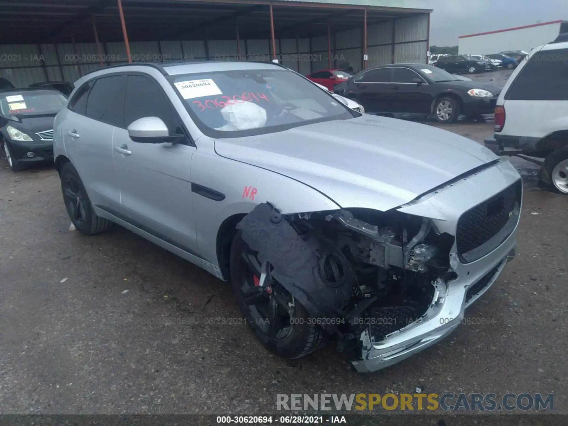 1 Photograph of a damaged car SADCM2FV3LA655644 JAGUAR F-PACE 2020