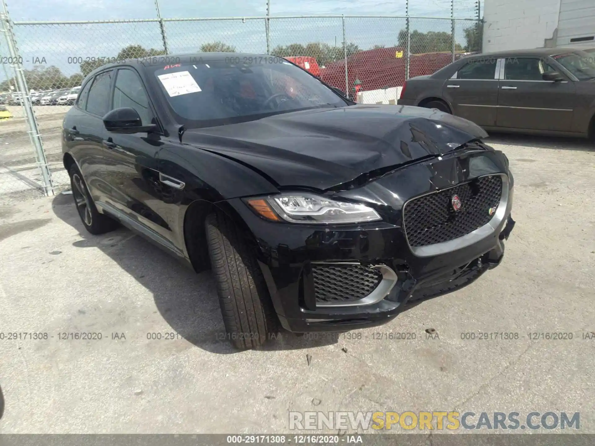 1 Photograph of a damaged car SADCM2FV6LA640040 JAGUAR F-PACE 2020