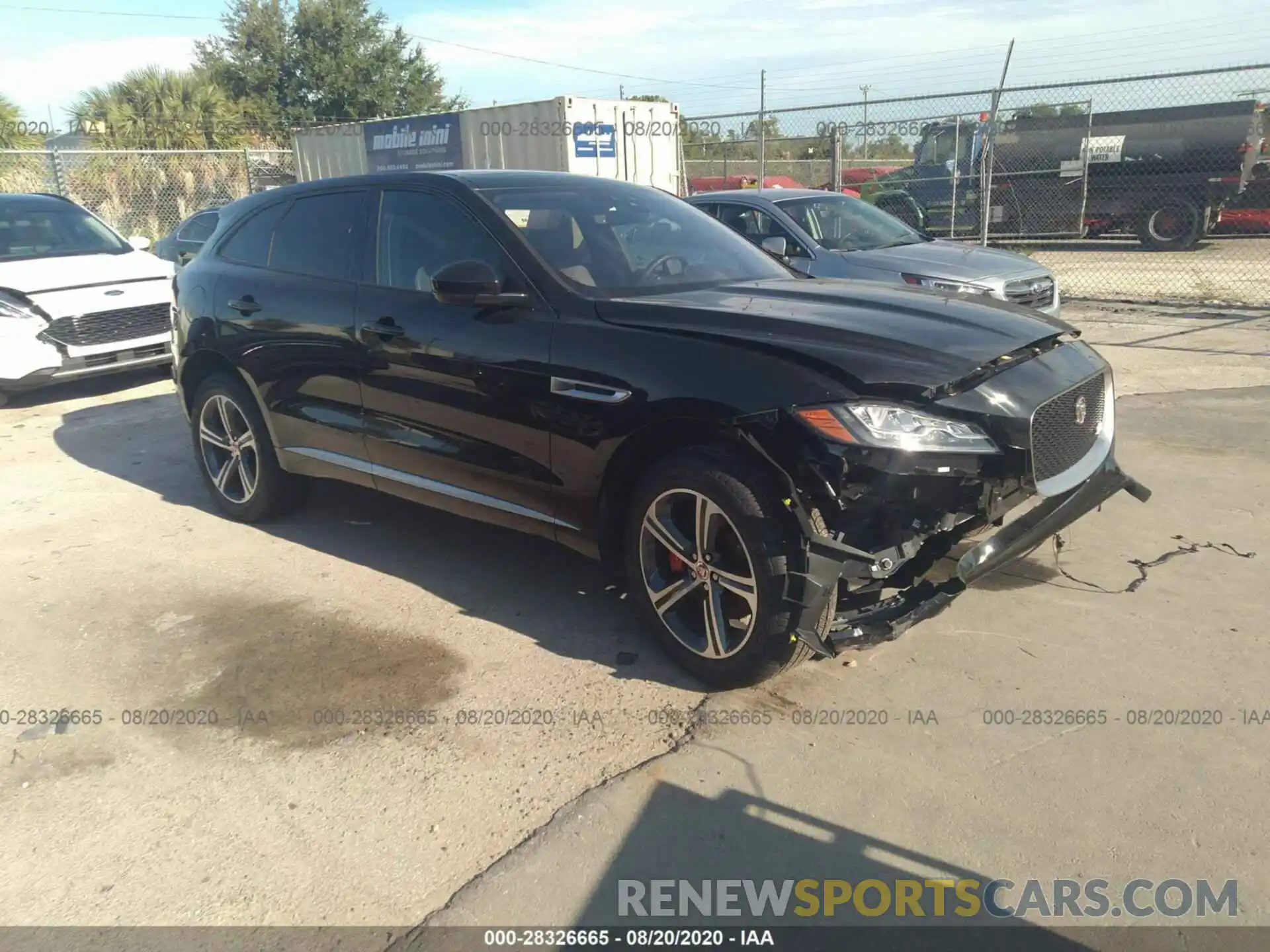 1 Photograph of a damaged car SADCM2FV6LA640216 JAGUAR F-PACE 2020