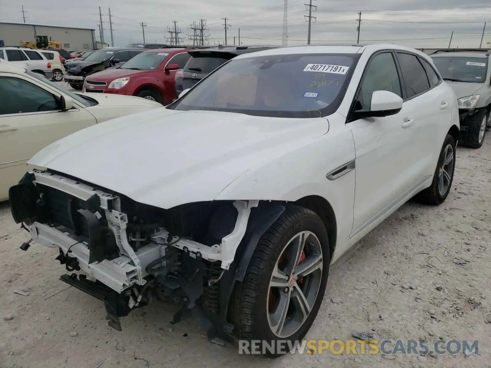 2 Фотография поврежденного автомобиля SADCM2FV7LA638877 JAGUAR F-PACE 2020