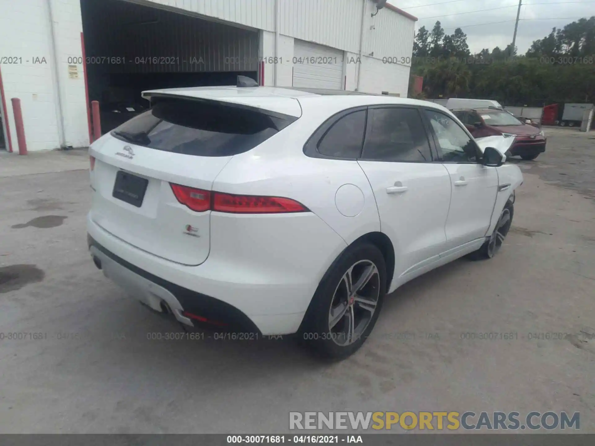 4 Фотография поврежденного автомобиля SADCM2FV9LA639478 JAGUAR F-PACE 2020