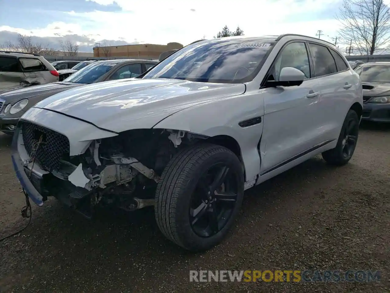 2 Фотография поврежденного автомобиля SADCP2FX1LA651181 JAGUAR F-PACE 2020