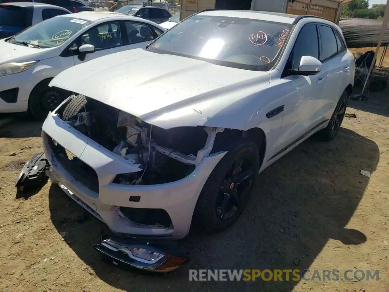 2 Photograph of a damaged car SADCP2FX7LA622316 JAGUAR F-PACE 2020