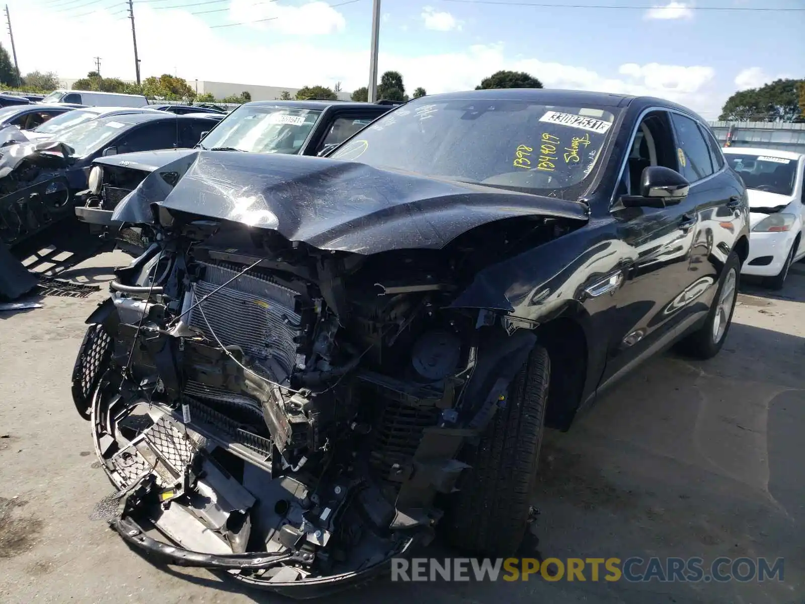 2 Photograph of a damaged car SADCS2FX2LA639278 JAGUAR F-PACE 2020