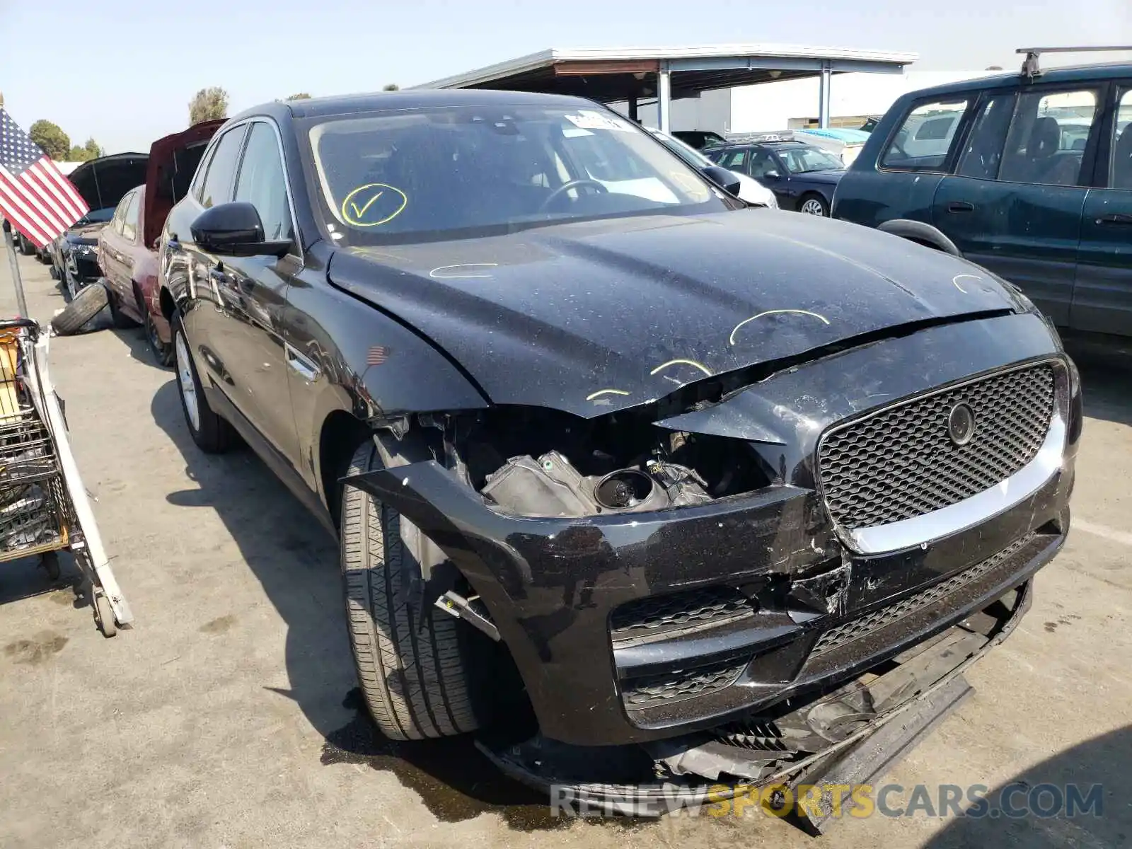 1 Photograph of a damaged car SADCS2FX3LA644781 JAGUAR F-PACE 2020