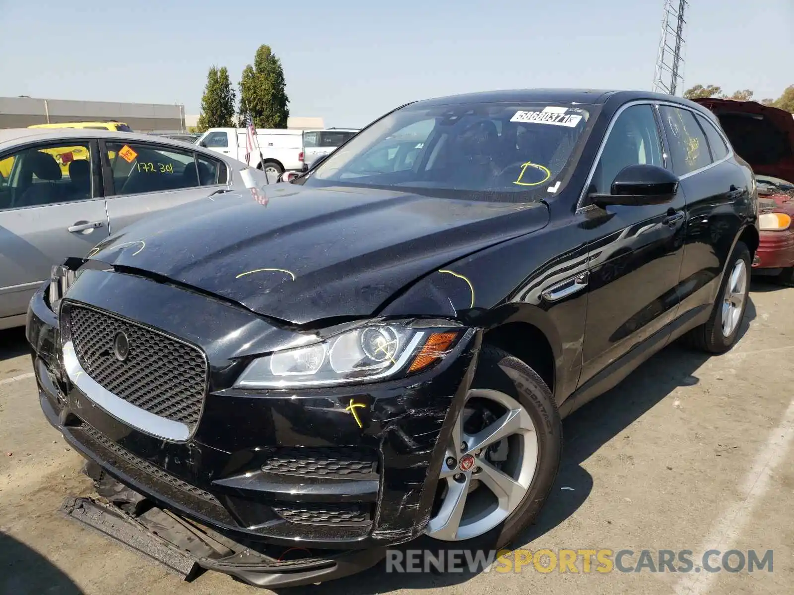 2 Photograph of a damaged car SADCS2FX3LA644781 JAGUAR F-PACE 2020