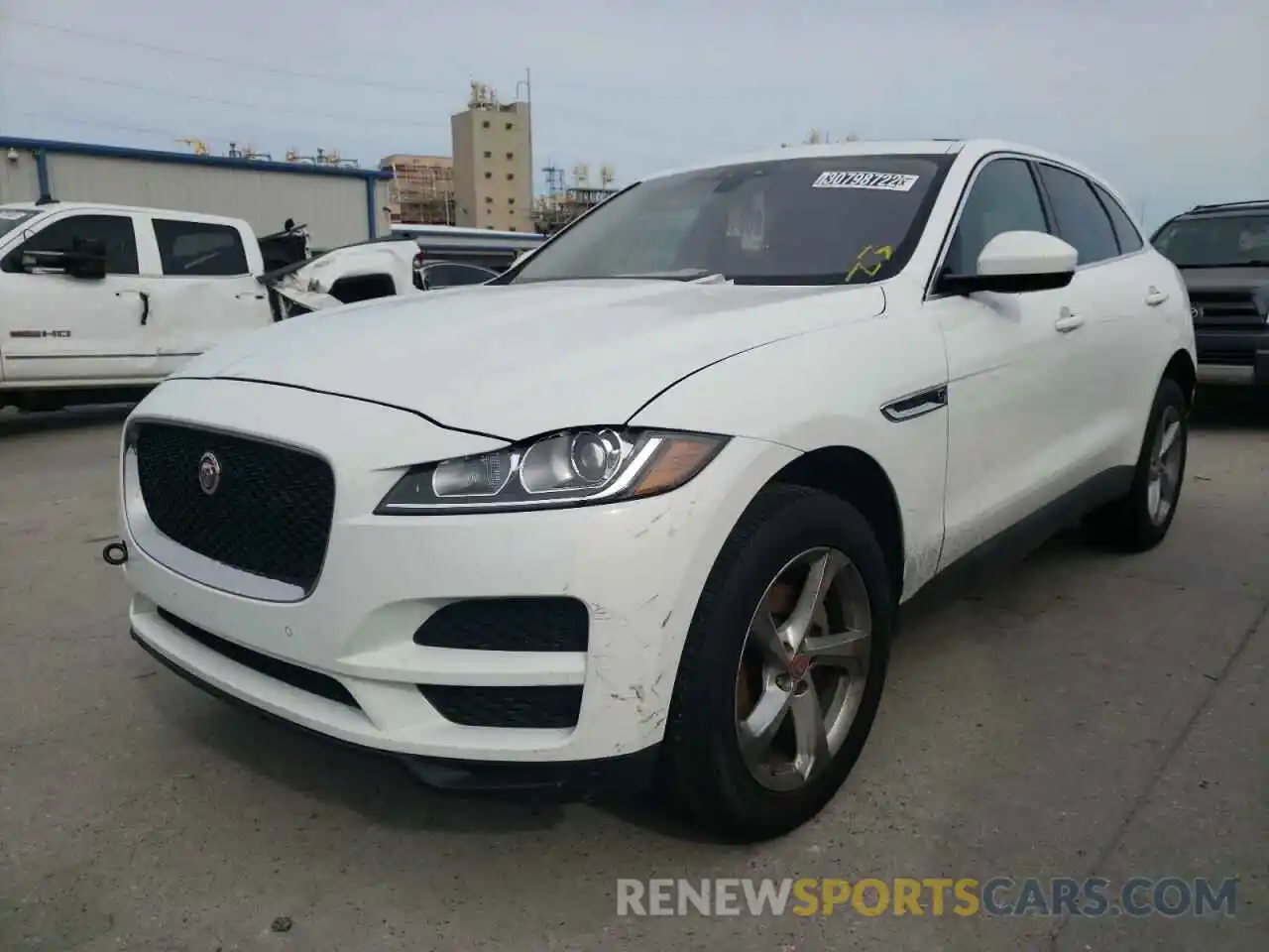 2 Фотография поврежденного автомобиля SADCS2FX4LA643476 JAGUAR F-PACE 2020