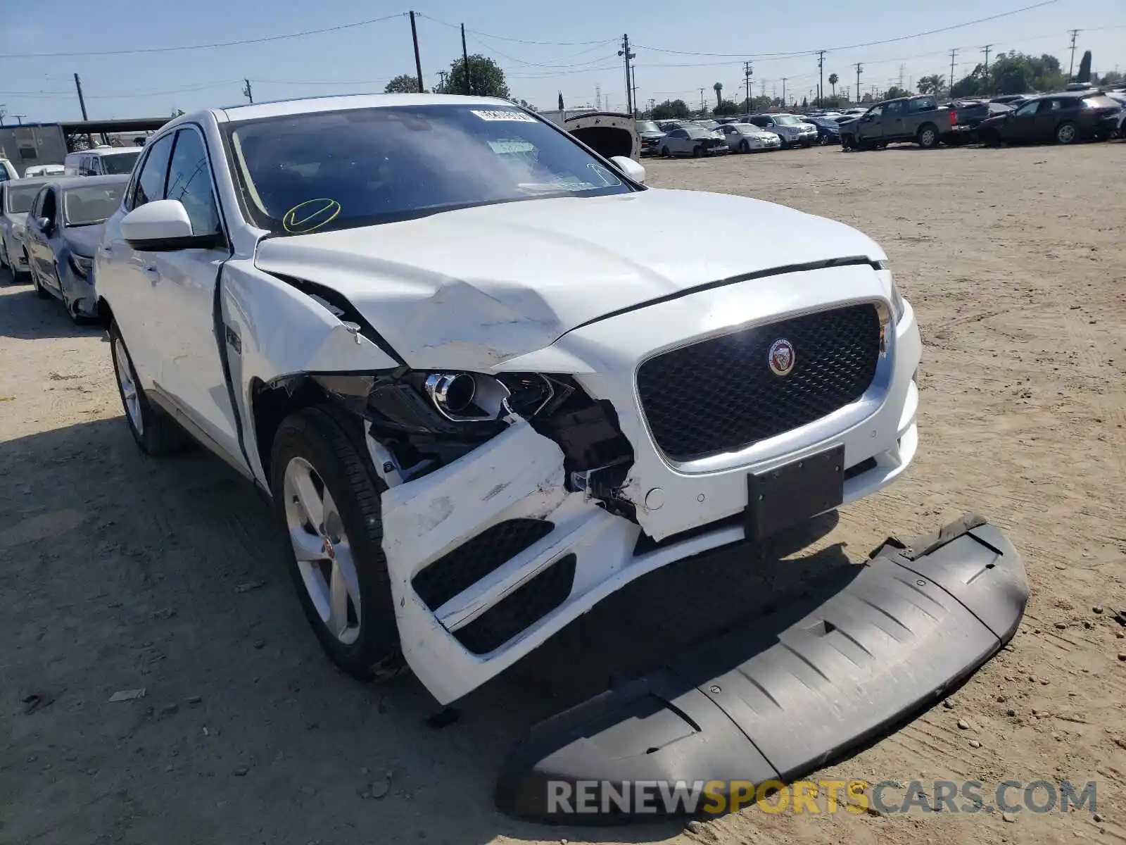 1 Photograph of a damaged car SADCS2FX7LA644380 JAGUAR F-PACE 2020