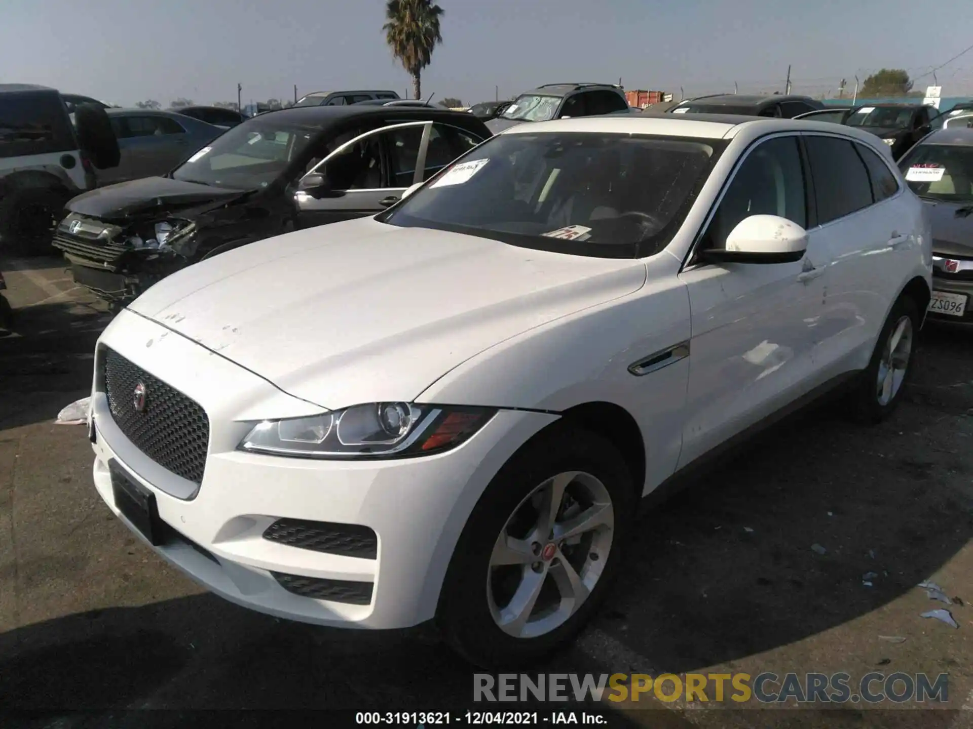 2 Фотография поврежденного автомобиля SADCS2FXXLA644504 JAGUAR F-PACE 2020