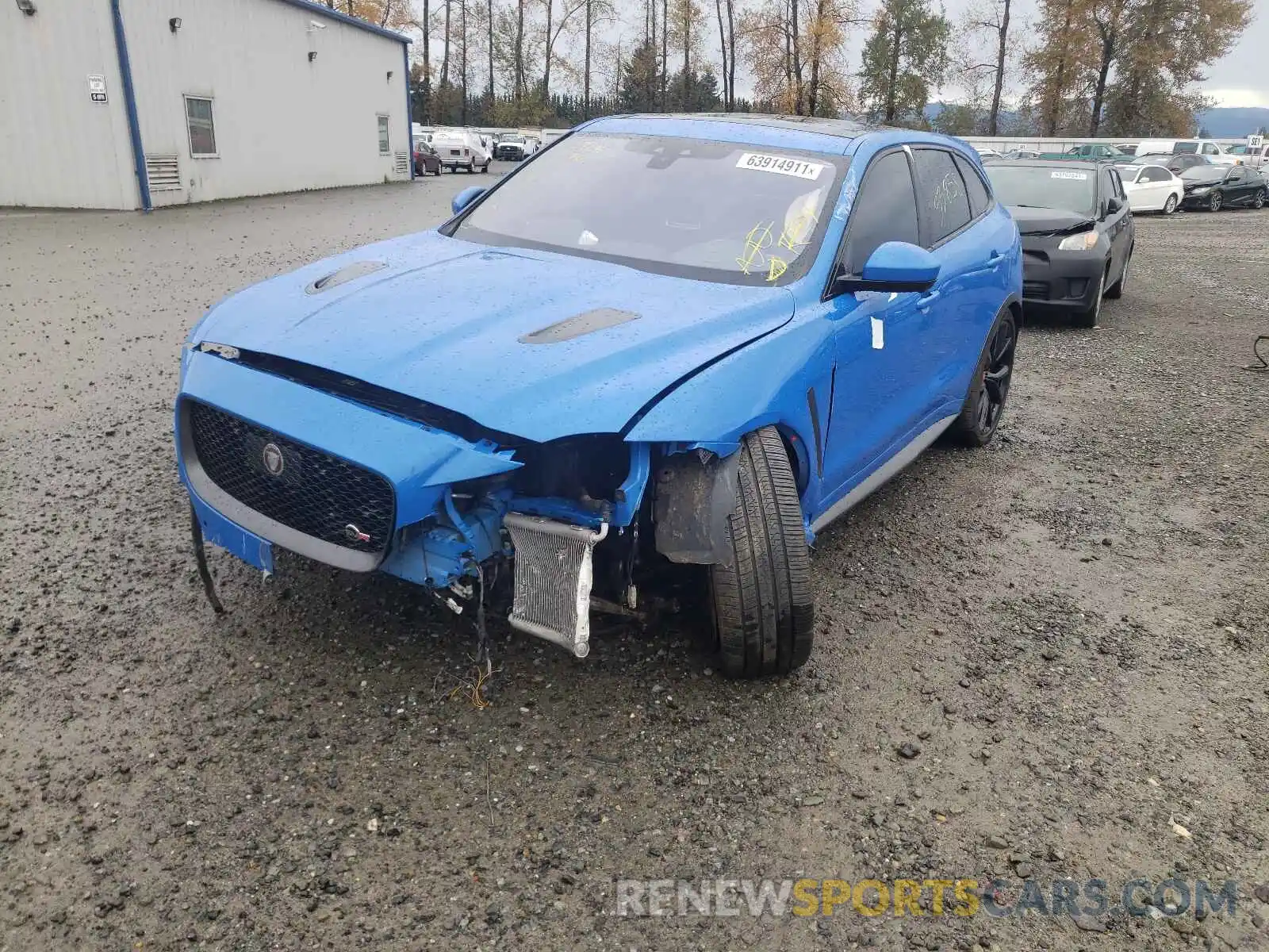 2 Фотография поврежденного автомобиля SADCZ2EE1LA627134 JAGUAR F-PACE 2020