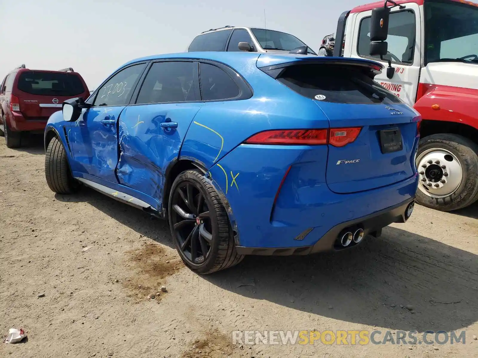 3 Фотография поврежденного автомобиля SADCZ2EE6LA627906 JAGUAR F-PACE 2020