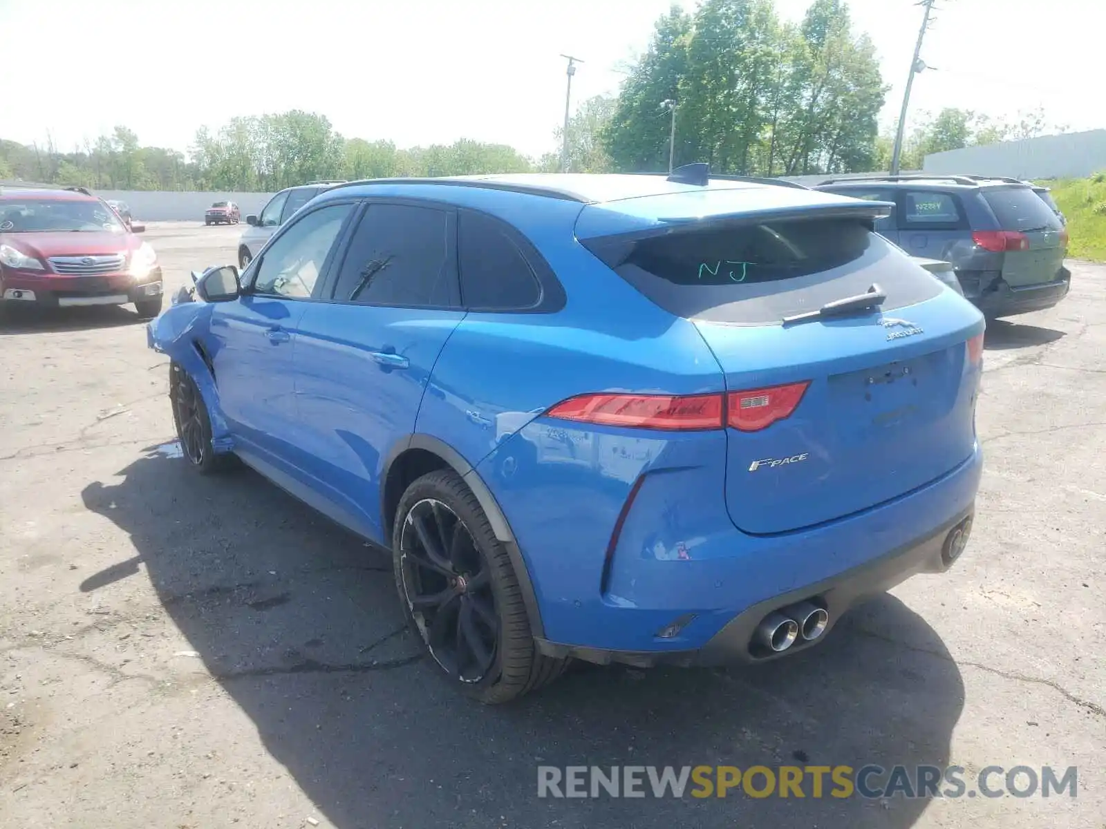 3 Фотография поврежденного автомобиля SADCZ2EE6LA630174 JAGUAR F-PACE 2020