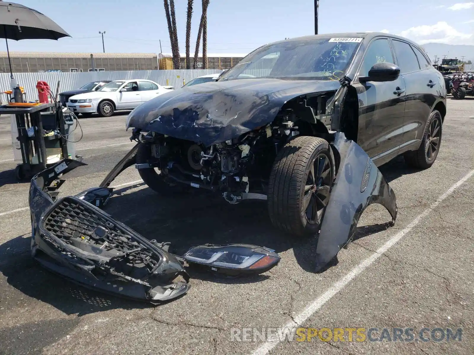 2 Photograph of a damaged car SADCJ2EU2MA668064 JAGUAR F-PACE 2021