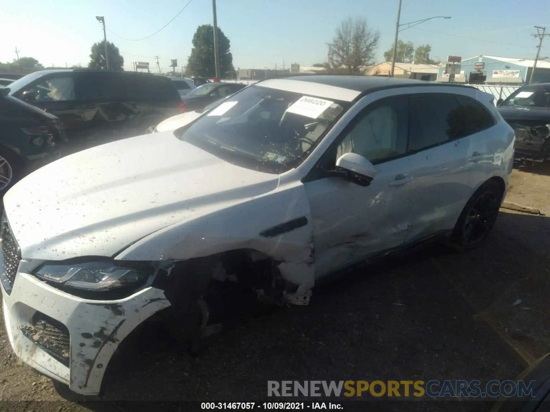 2 Photograph of a damaged car SADCJ2EU9MA665565 JAGUAR F-PACE 2021