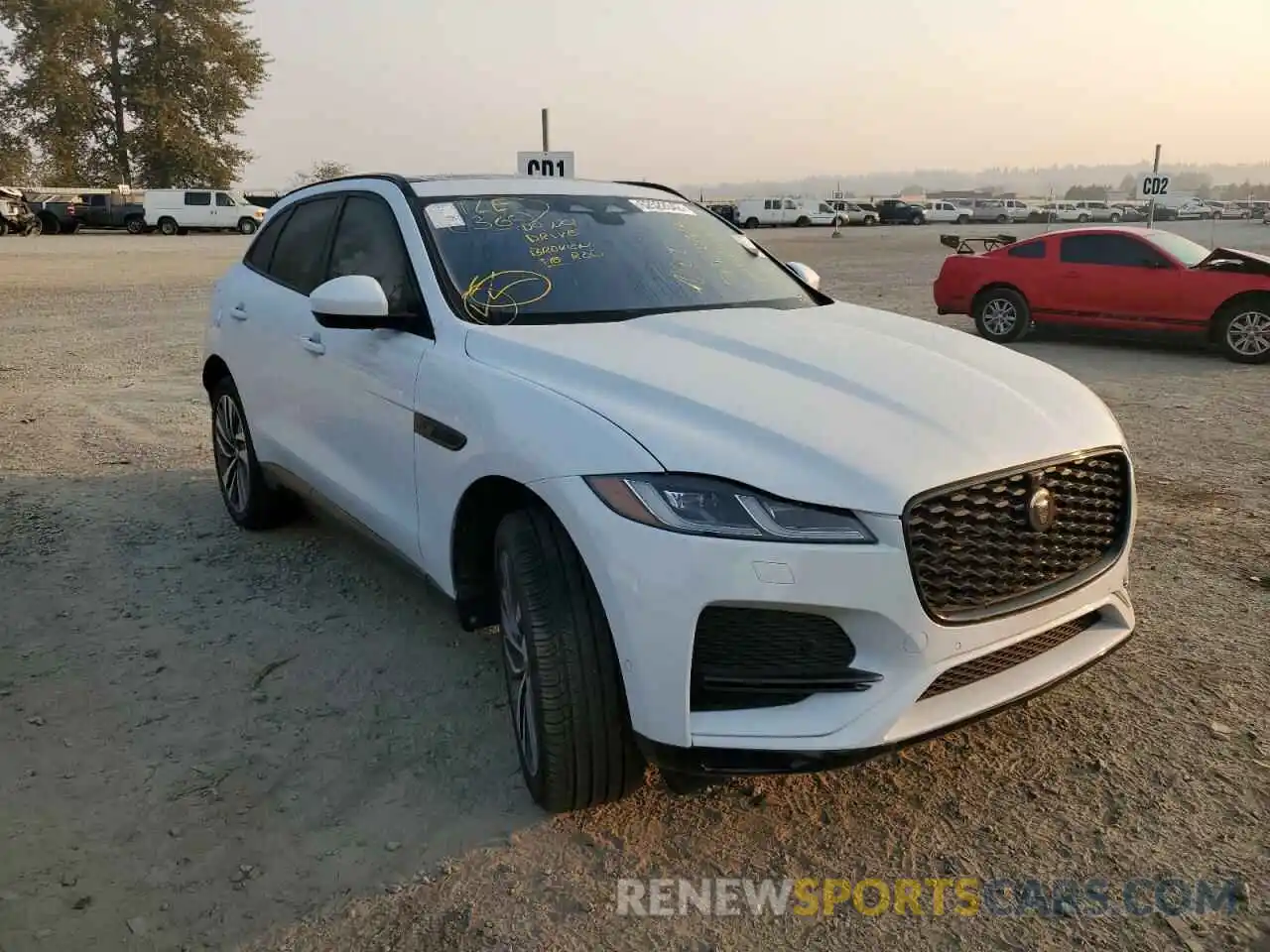 1 Photograph of a damaged car SADCJ2EUXMA665588 JAGUAR F-PACE 2021