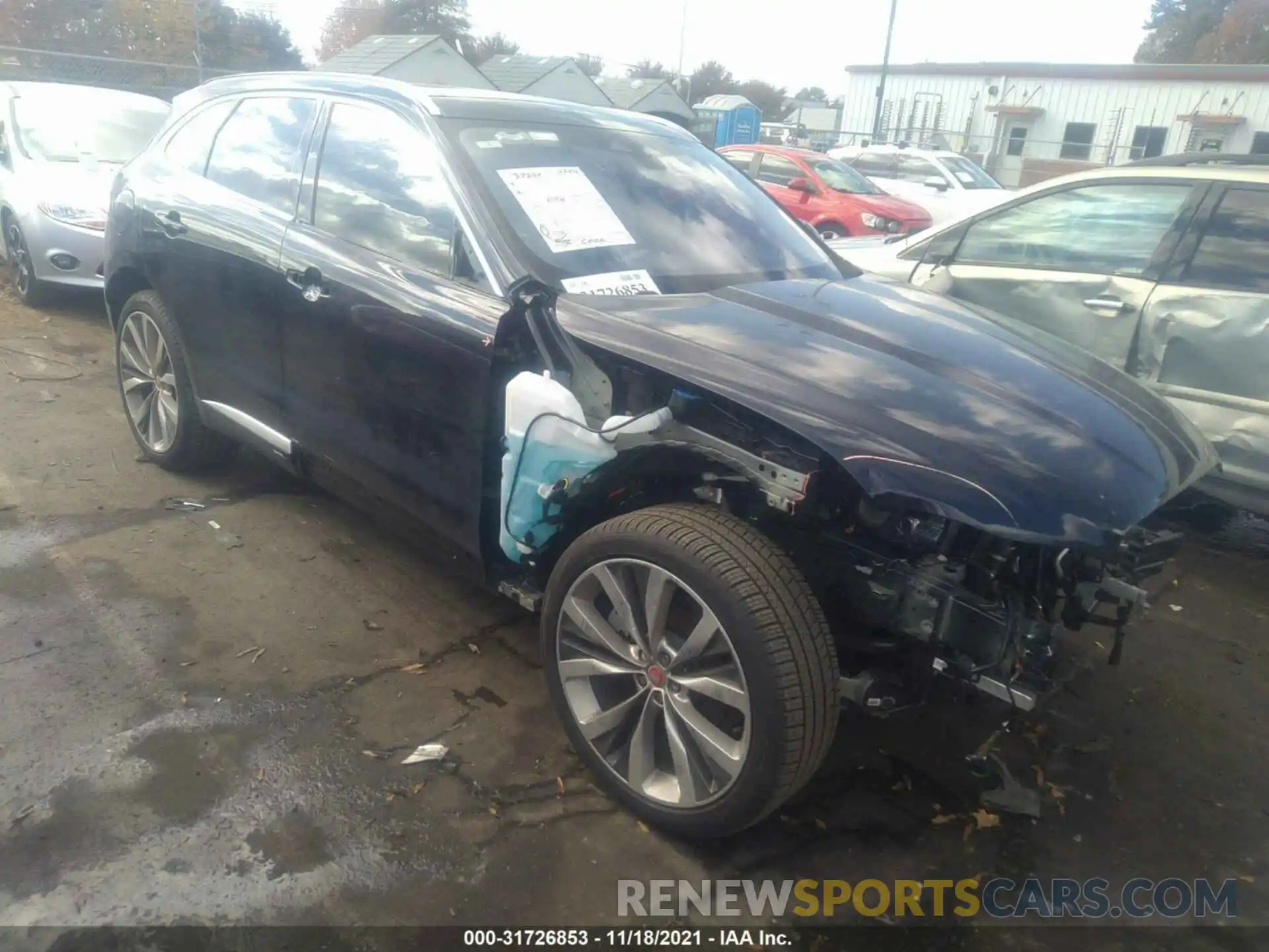 1 Photograph of a damaged car SADCJ2EUXMA678311 JAGUAR F-PACE 2021