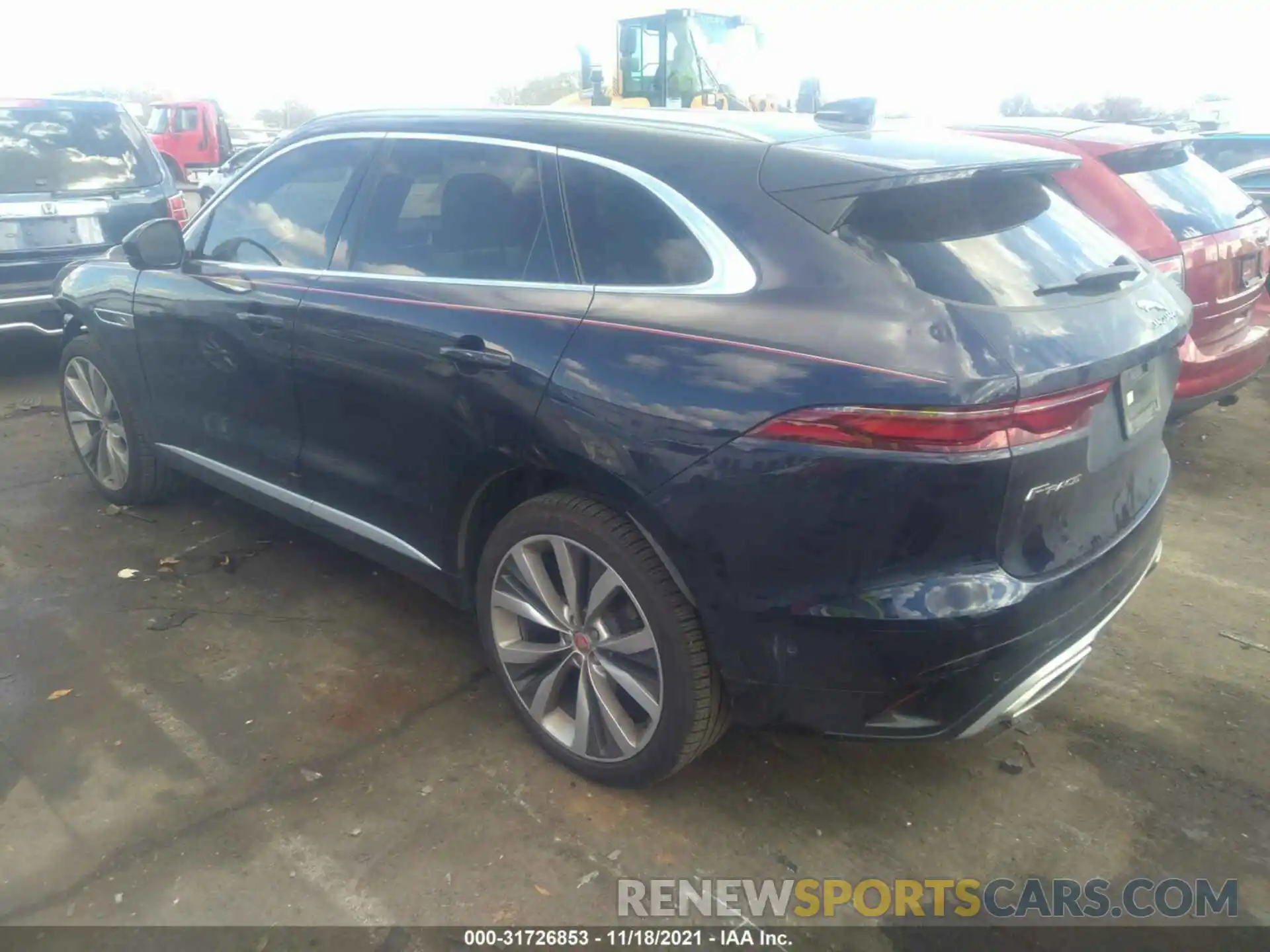 3 Photograph of a damaged car SADCJ2EUXMA678311 JAGUAR F-PACE 2021