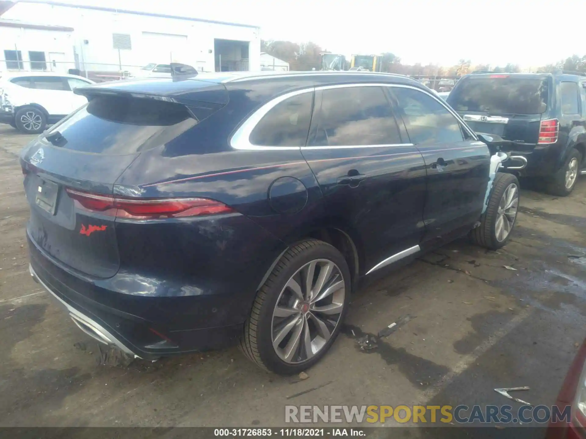 4 Фотография поврежденного автомобиля SADCJ2EUXMA678311 JAGUAR F-PACE 2021