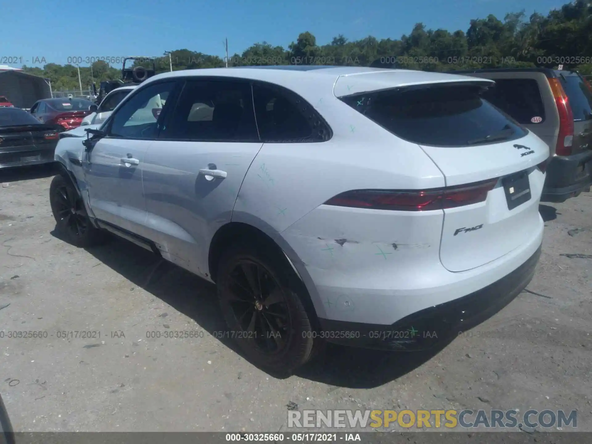 3 Photograph of a damaged car SADCJ2EX0MA667621 JAGUAR F-PACE 2021