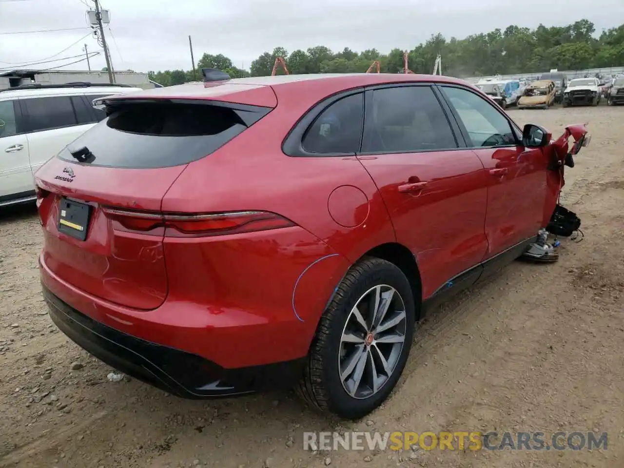 4 Фотография поврежденного автомобиля SADCJ2EX0MA684449 JAGUAR F-PACE 2021