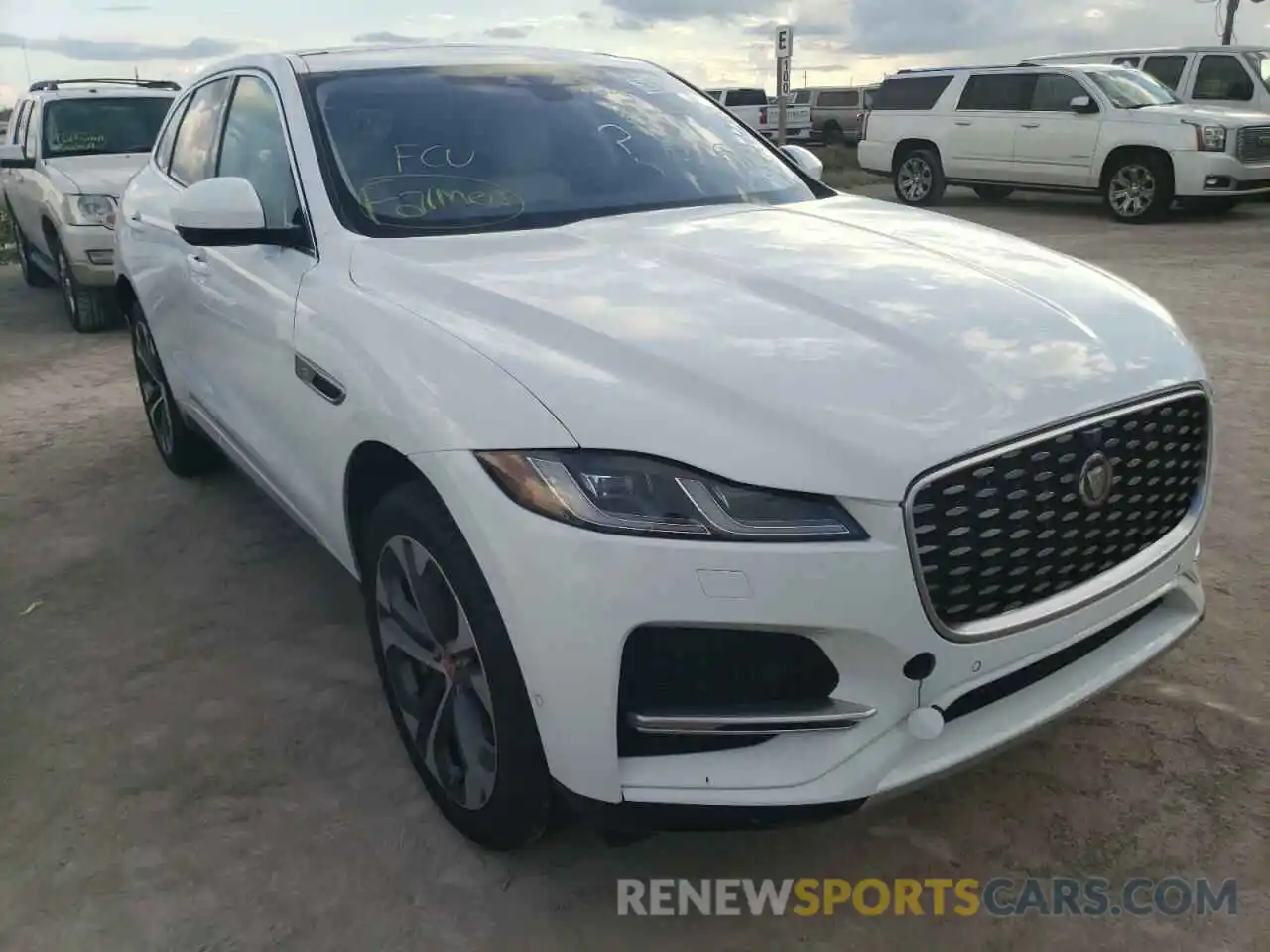 1 Photograph of a damaged car SADCJ2EX3MA687278 JAGUAR F-PACE 2021