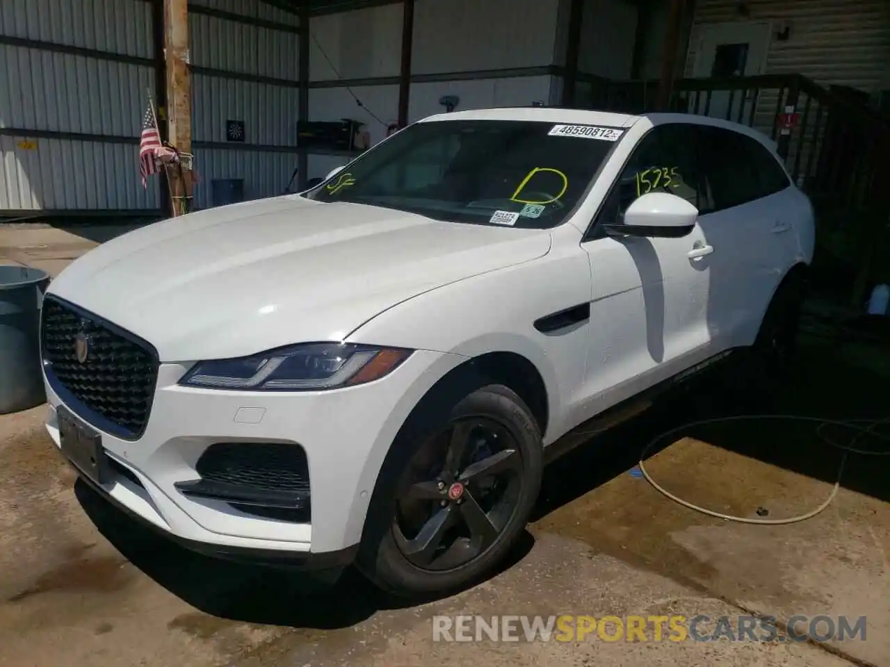 2 Фотография поврежденного автомобиля SADCJ2EX5MA665363 JAGUAR F-PACE 2021