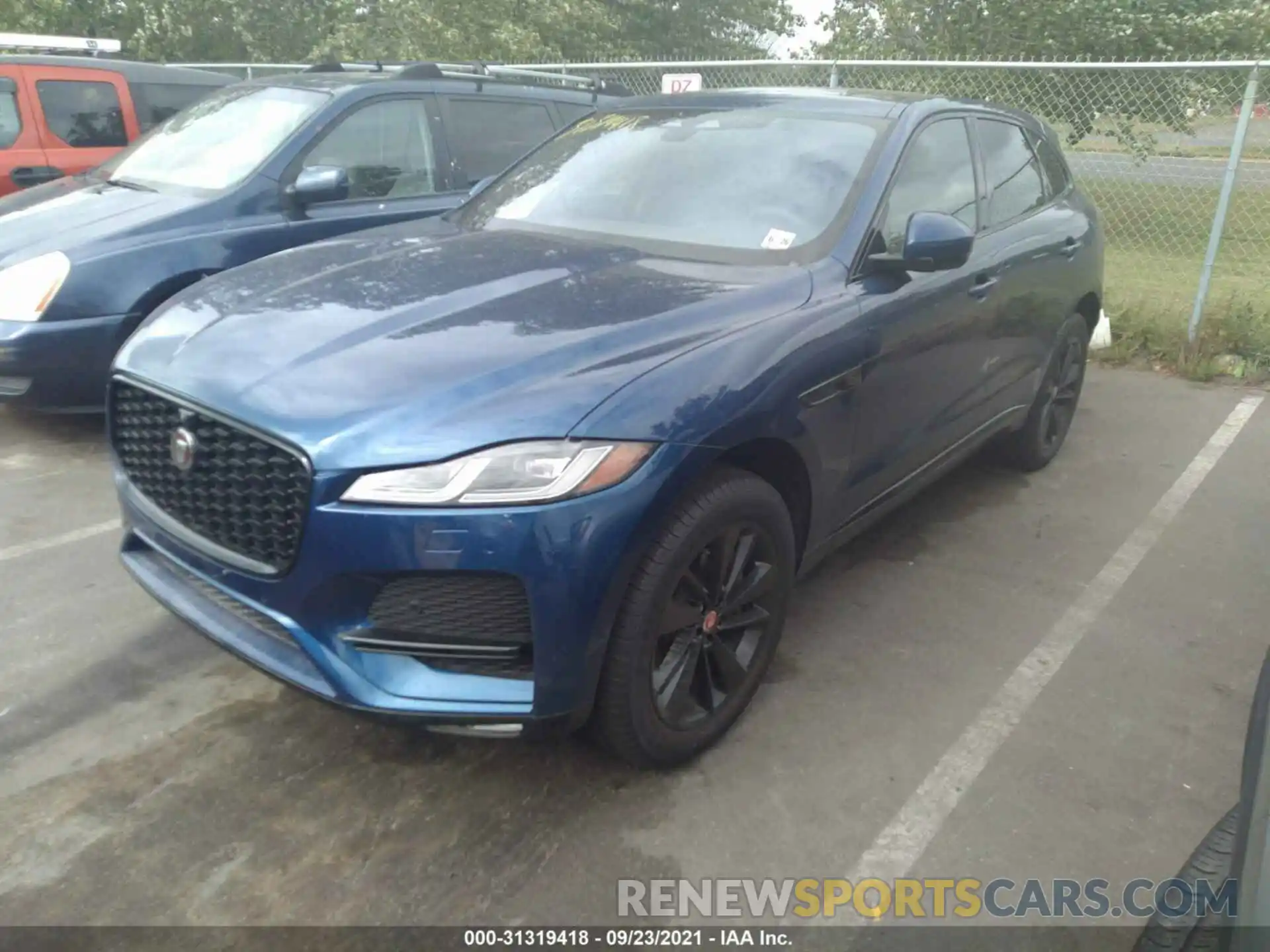 2 Фотография поврежденного автомобиля SADCJ2EX5MA683006 JAGUAR F-PACE 2021