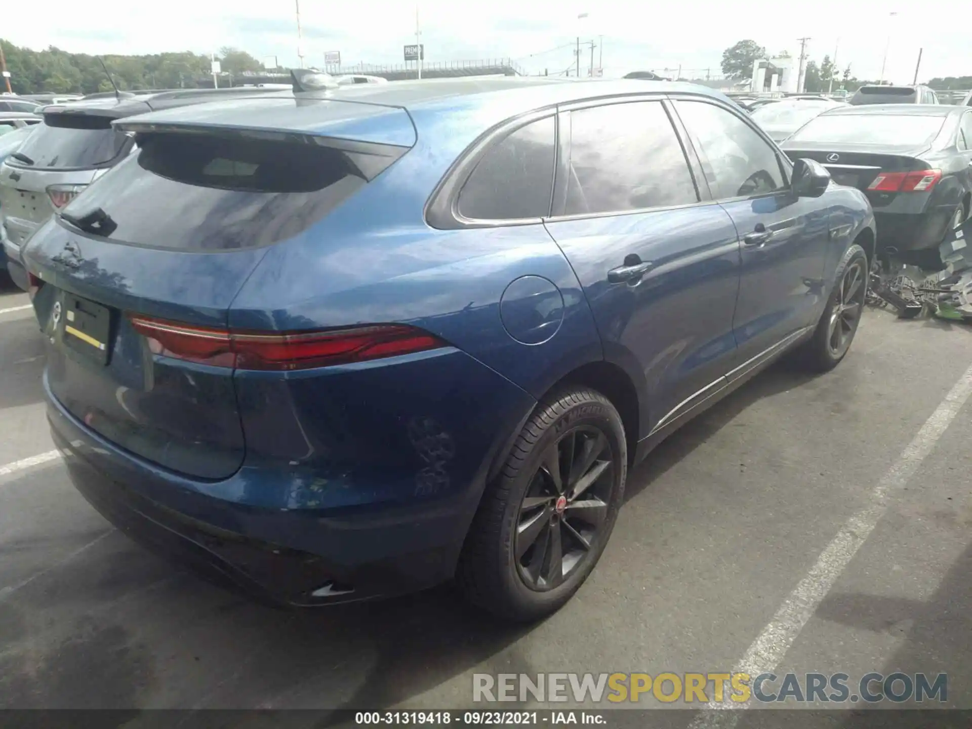 4 Фотография поврежденного автомобиля SADCJ2EX5MA683006 JAGUAR F-PACE 2021