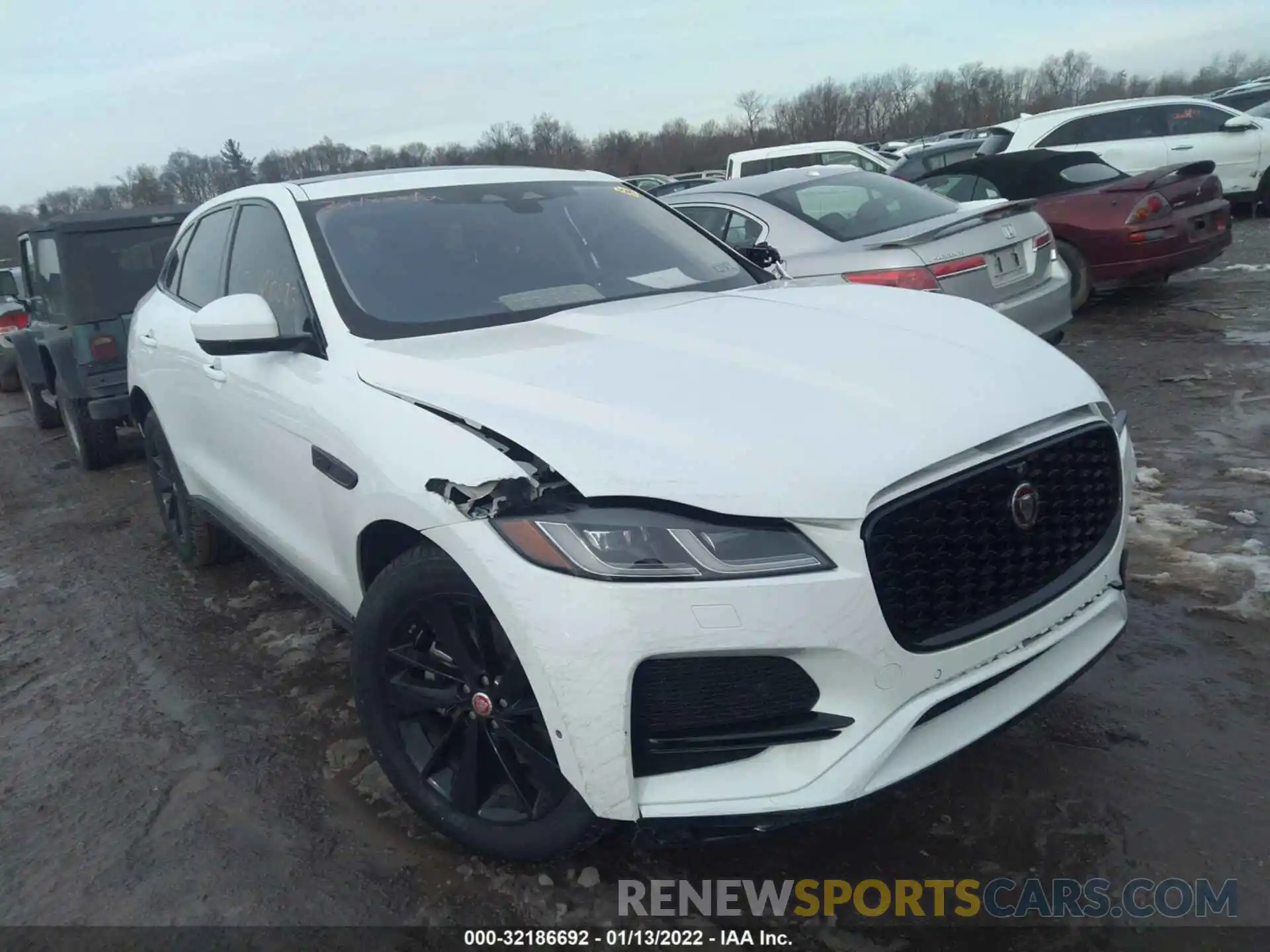 1 Фотография поврежденного автомобиля SADCJ2EX7MA666983 JAGUAR F-PACE 2021