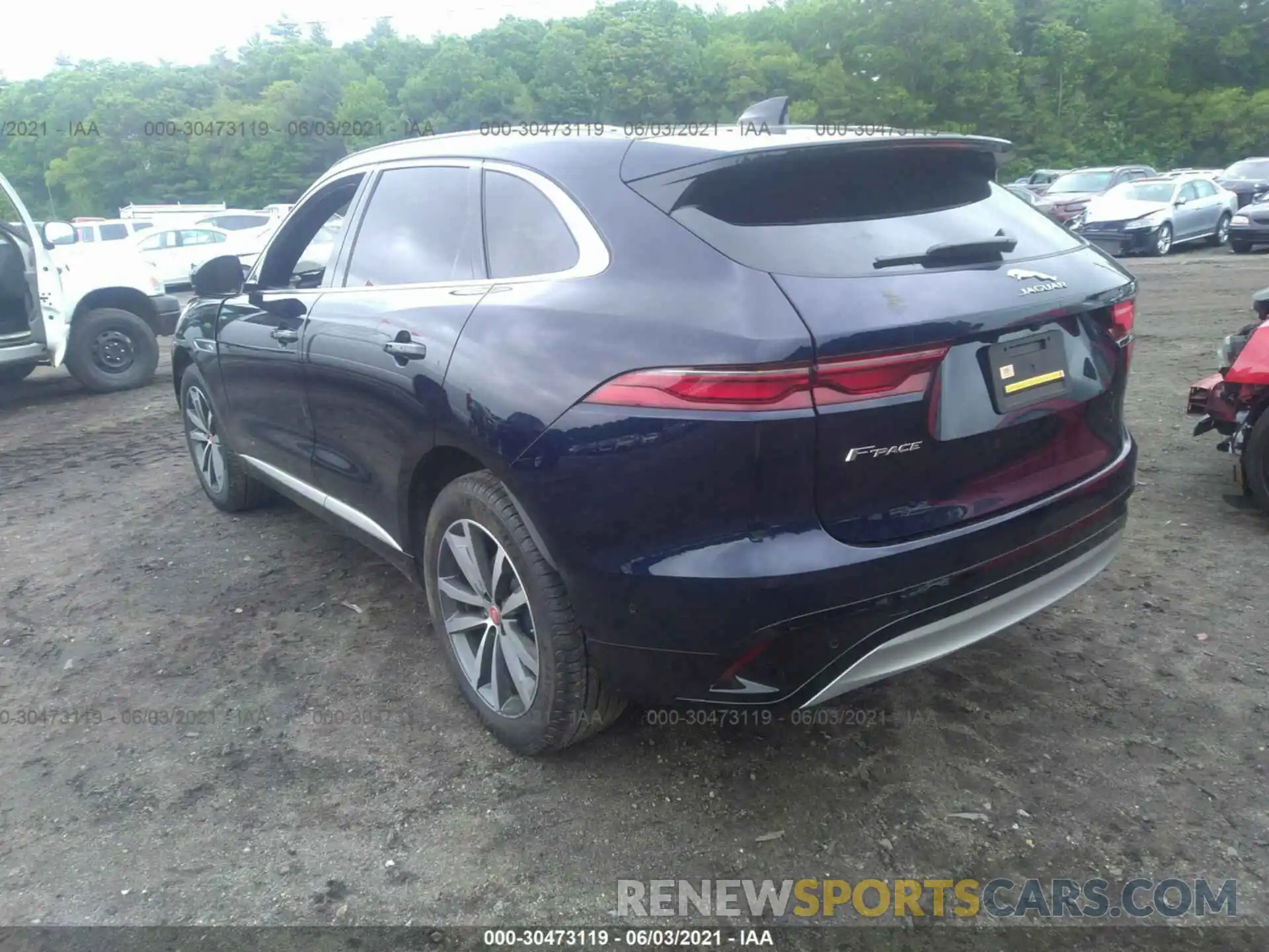 3 Photograph of a damaged car SADCJ2EX9MA665205 JAGUAR F-PACE 2021