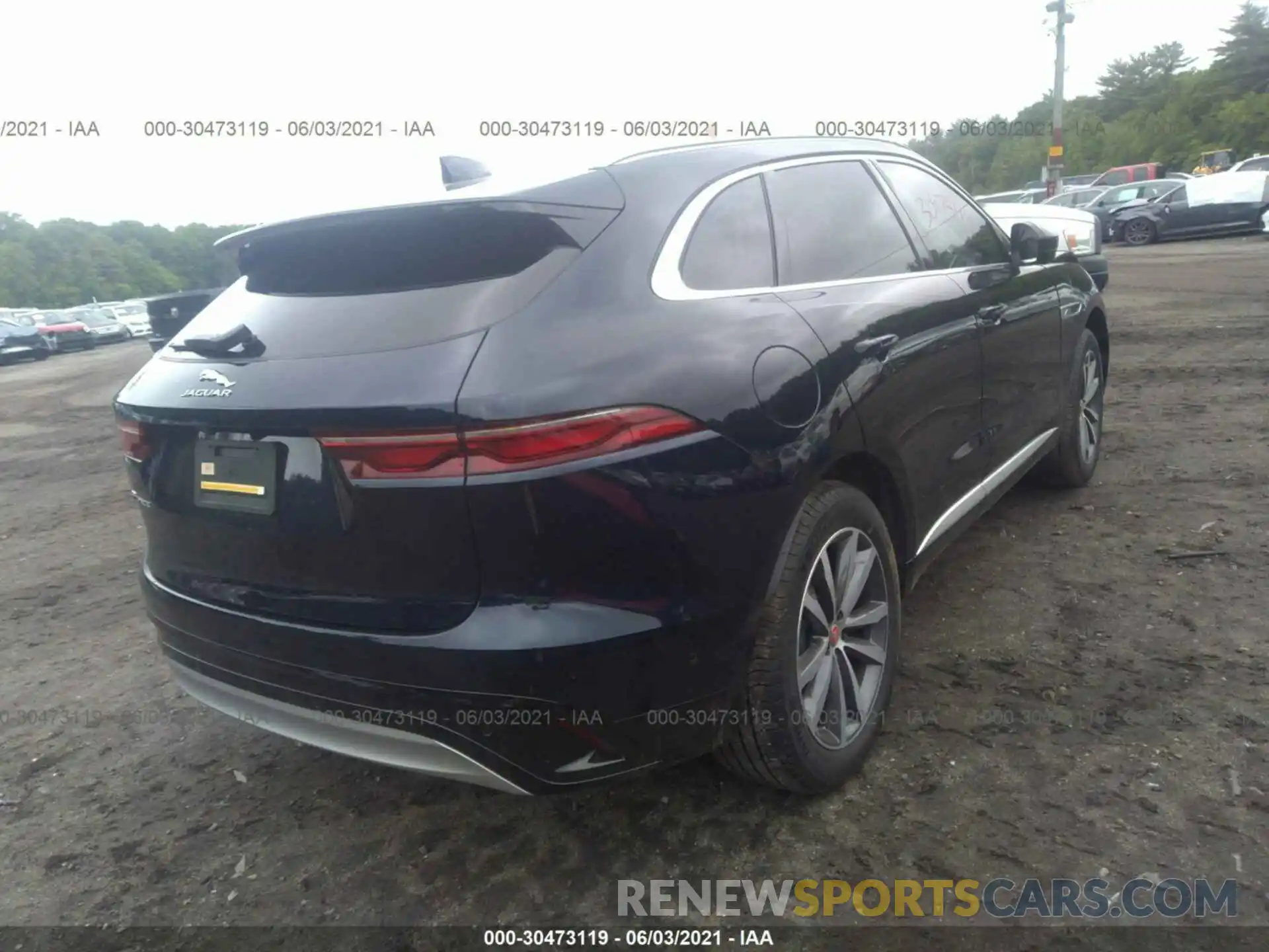 4 Photograph of a damaged car SADCJ2EX9MA665205 JAGUAR F-PACE 2021