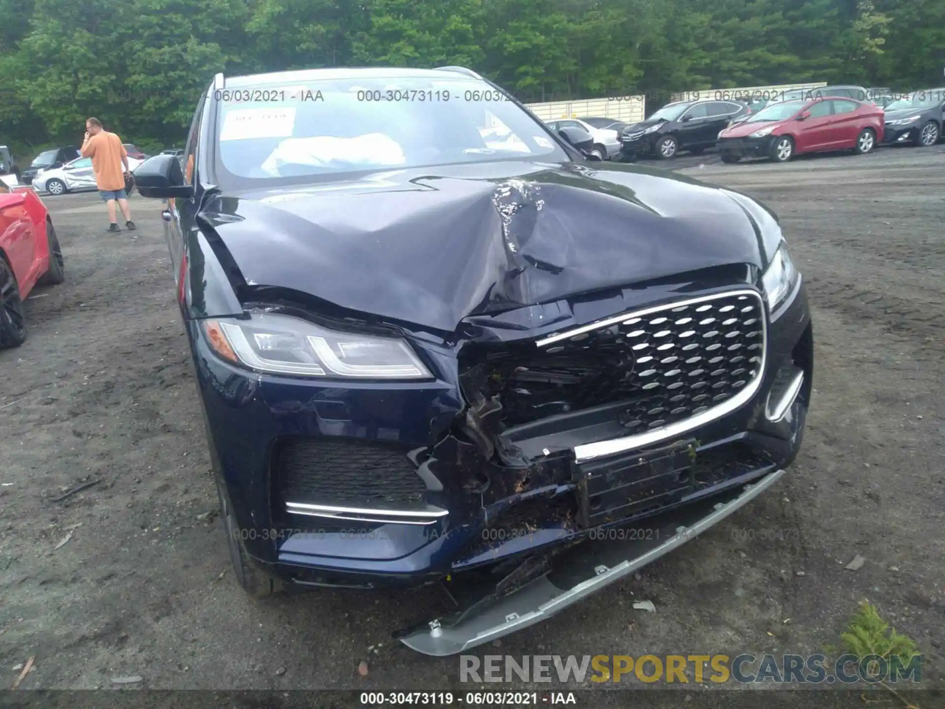 6 Photograph of a damaged car SADCJ2EX9MA665205 JAGUAR F-PACE 2021