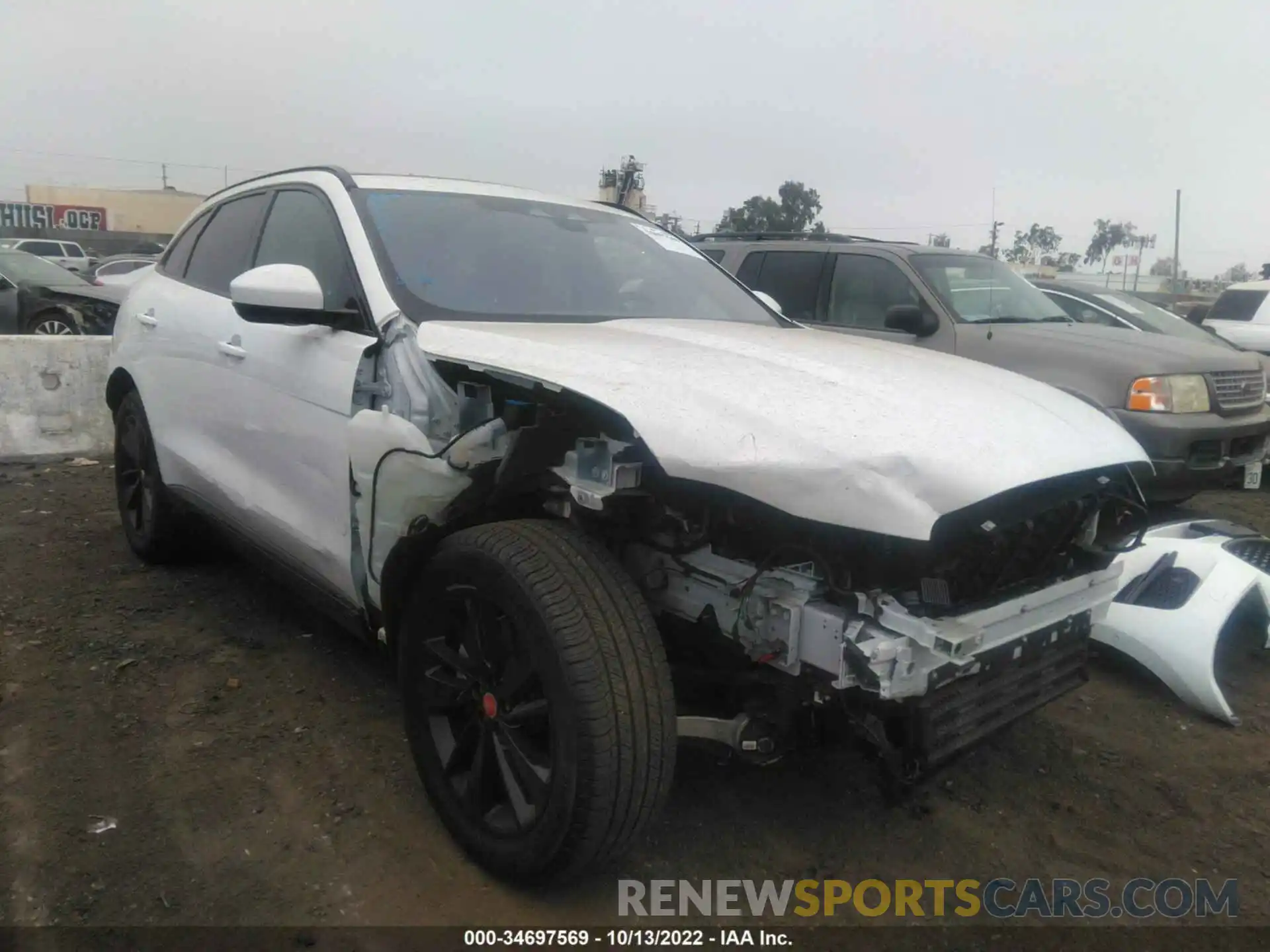 1 Photograph of a damaged car SADCJ2EX9MA685440 JAGUAR F-PACE 2021