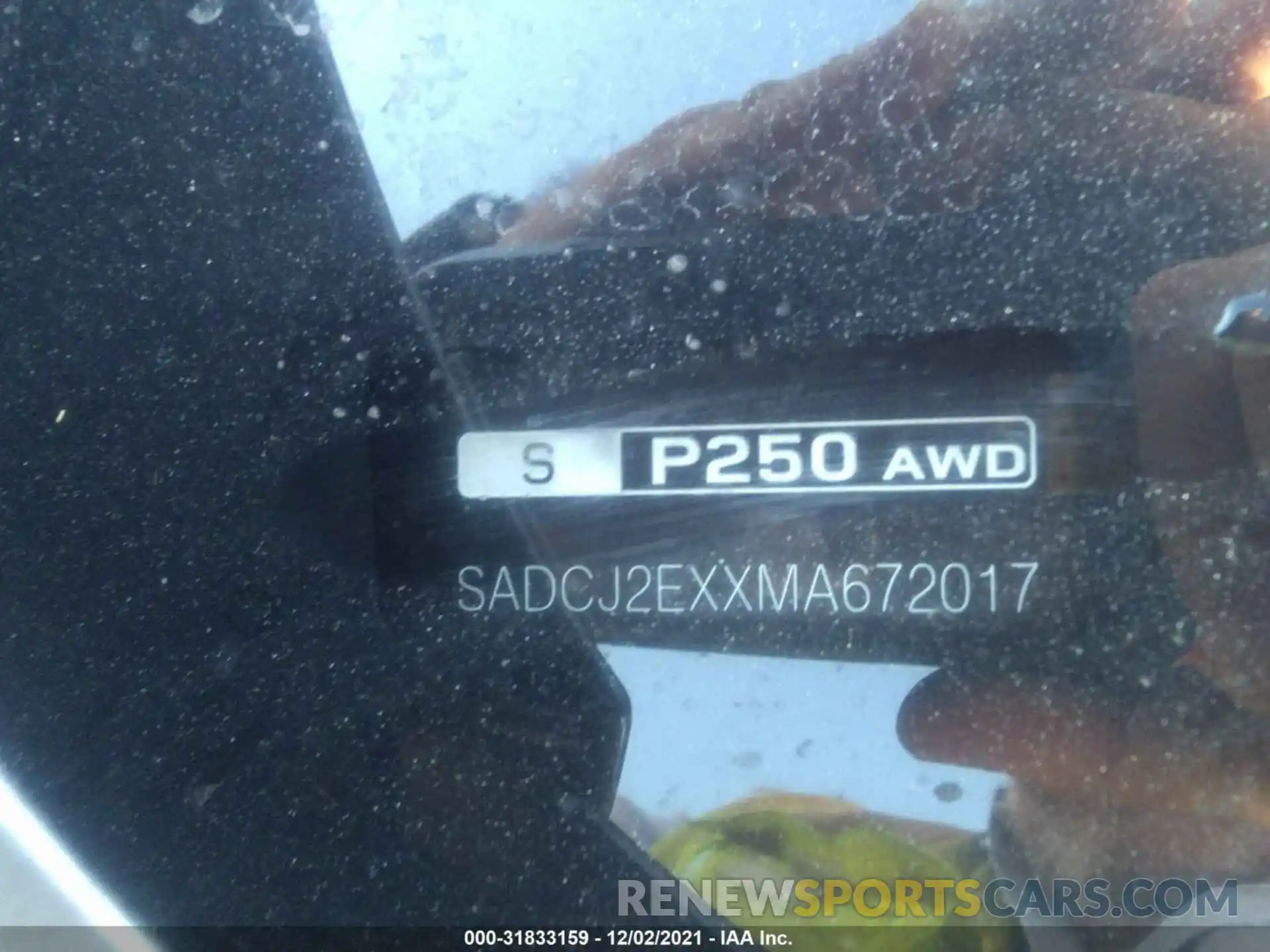 9 Photograph of a damaged car SADCJ2EXXMA672017 JAGUAR F-PACE 2021