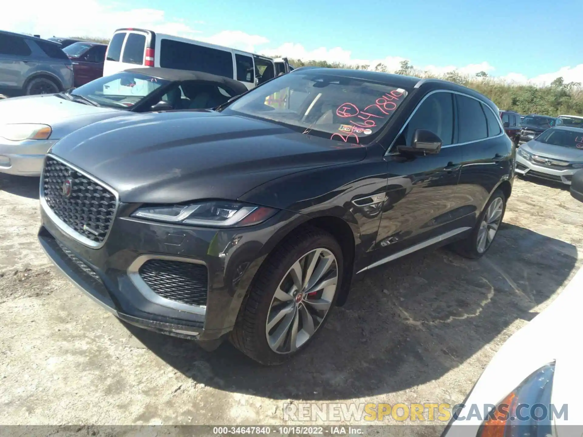 2 Photograph of a damaged car SADCT2FUXMA684635 JAGUAR F-PACE 2021