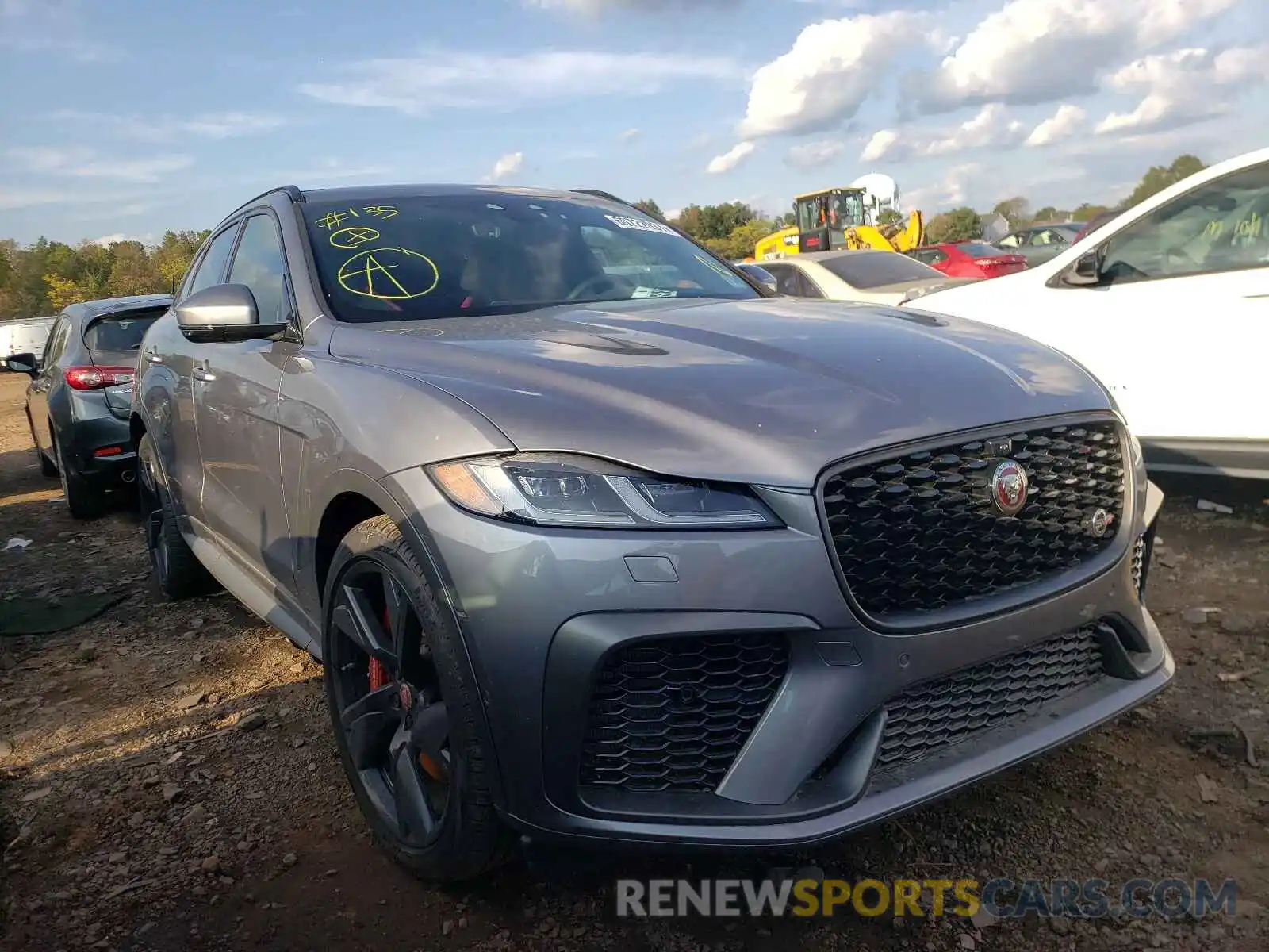 1 Photograph of a damaged car SADCZ2EE3MA675249 JAGUAR F-PACE 2021