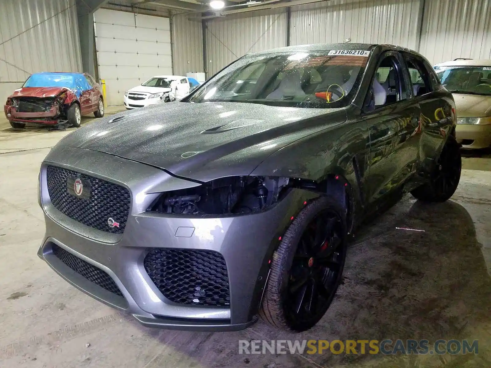 2 Photograph of a damaged car SADCZ2EE5KA613316 JAGUAR F-PACE SVR 2019