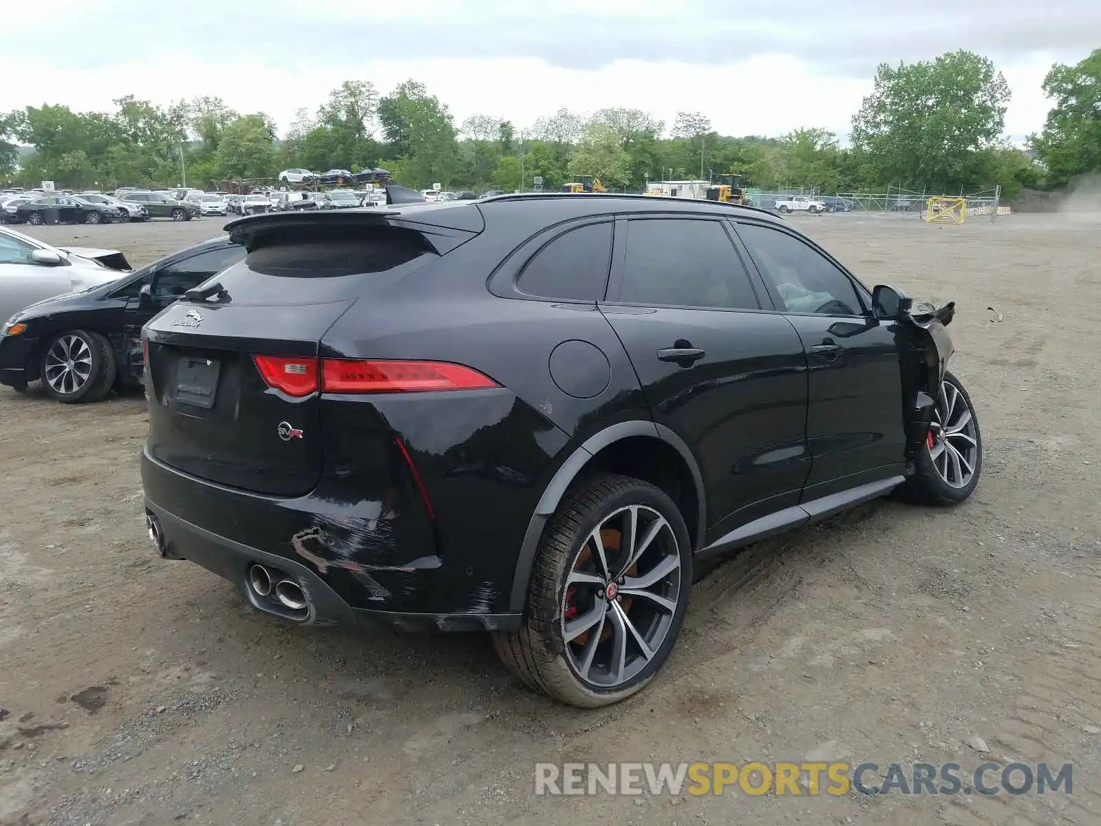 4 Фотография поврежденного автомобиля SADCZ2EE6LA620602 JAGUAR F-PACE SVR 2020