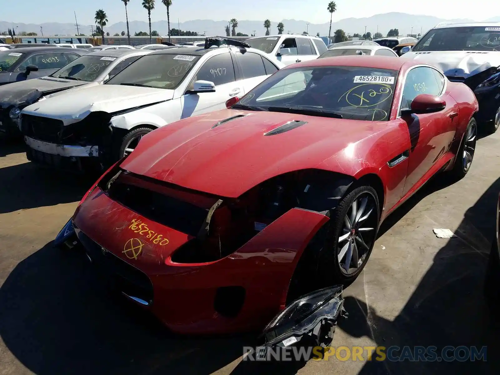 2 Photograph of a damaged car SAJDD1GX7KCK61322 JAGUAR F-TYPE 2019