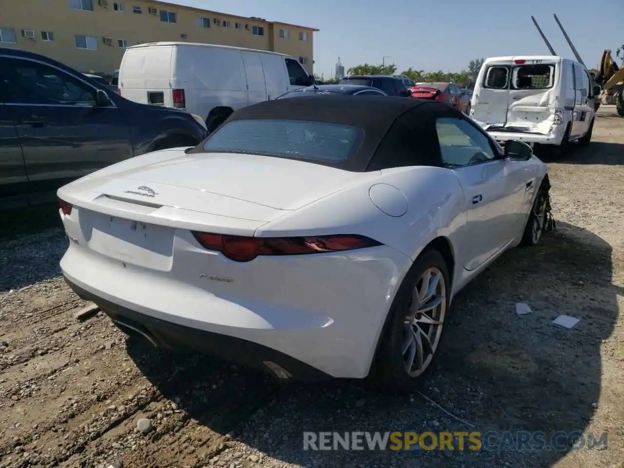 4 Фотография поврежденного автомобиля SAJDD5GX7KCK60517 JAGUAR F-TYPE 2019