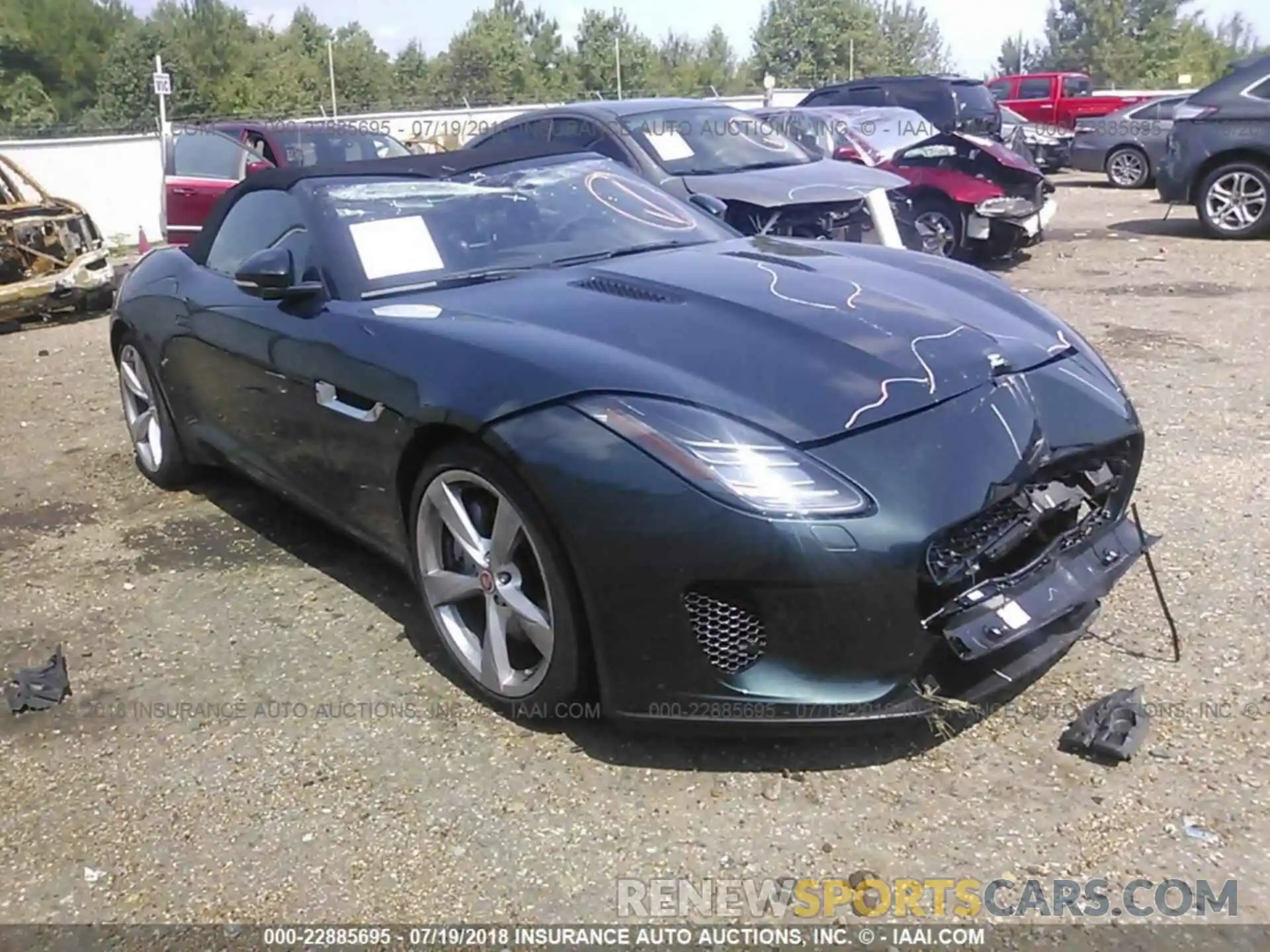 1 Photograph of a damaged car SAJDD5JV0KCK57627 Jaguar F-type 2019