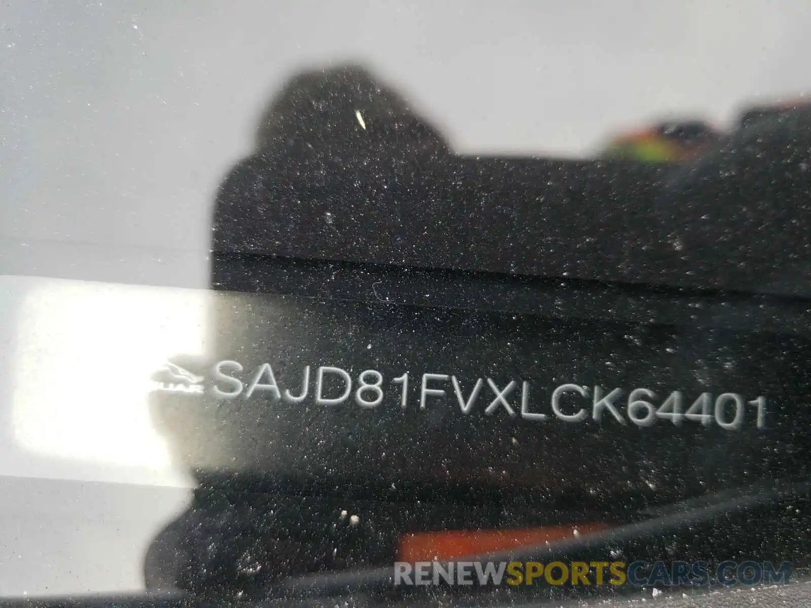 10 Photograph of a damaged car SAJD81FVXLCK64401 JAGUAR F-TYPE 2020
